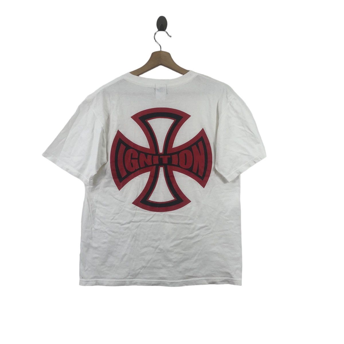 Vintage IGNITION 45 99.8% Motorcyclist Chopper Tee Shirt Top Size US M / EU 48-50 / 2 - 3 Thumbnail