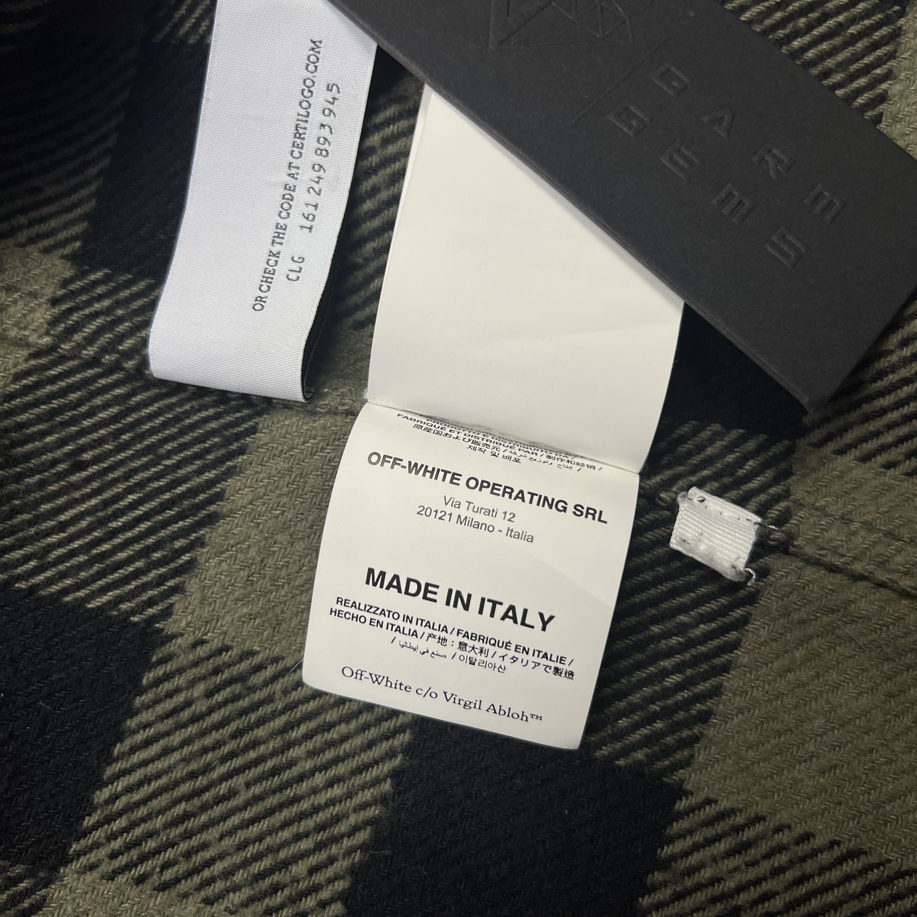 Off-White Off-White Arrow Flannel Button Up Long Sleeve Shirt Size US M / EU 48-50 / 2 - 10 Thumbnail