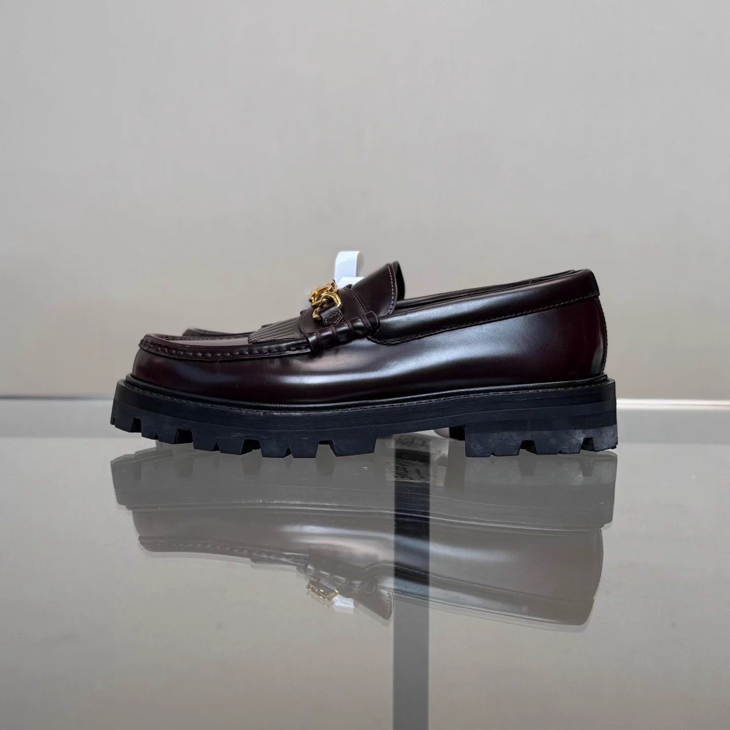 Celine Celine Triomphe Tassel Burgundy Loafer 36 99 Size US 5 / IT 35 - 5 Thumbnail