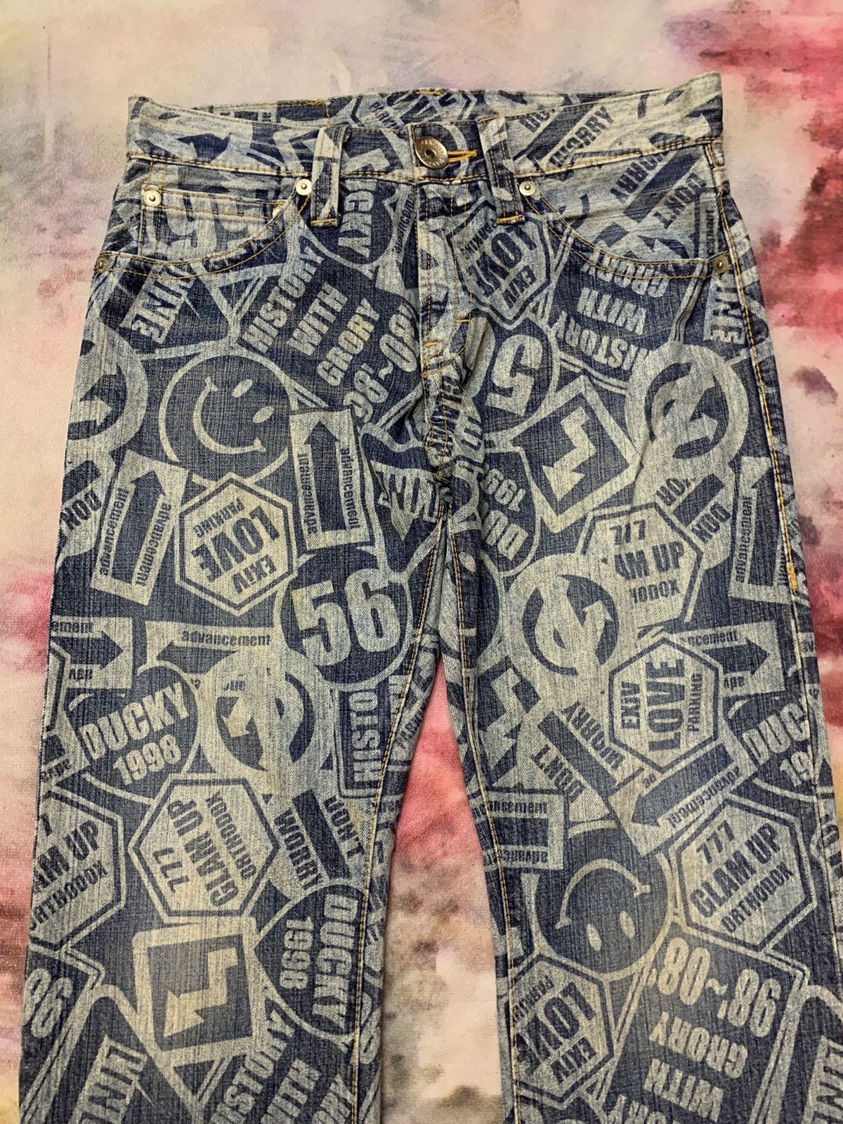 Hysteric Glamour Japanese Brand Smile Allover Printed Share Spirit Kapital Size US 32 / EU 48 - 3 Thumbnail