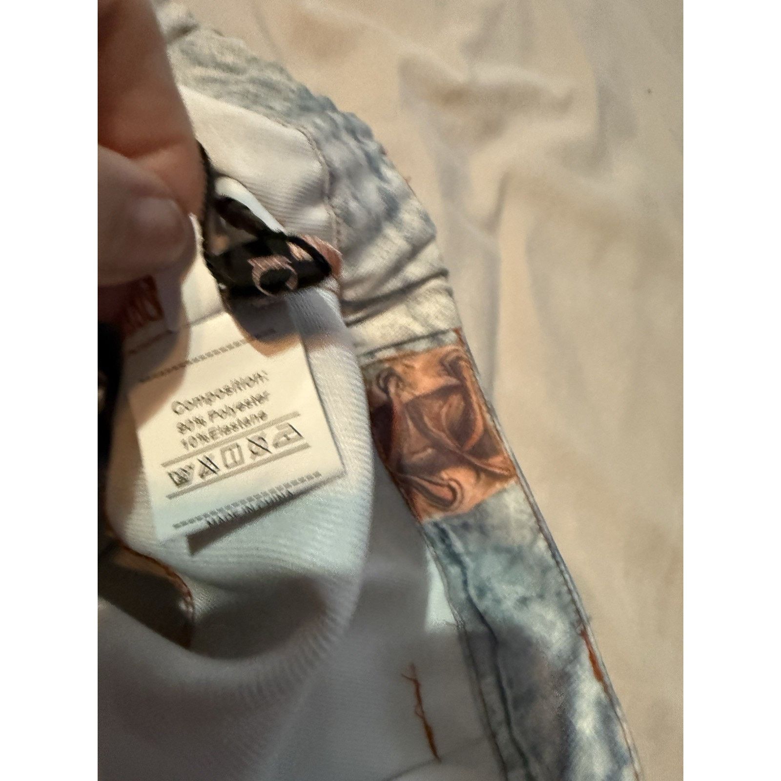 Other Women’s Sz S Graphic Pants Patchwork Festival Western Grunge Size 30" / US 8 / IT 44 - 8 Thumbnail