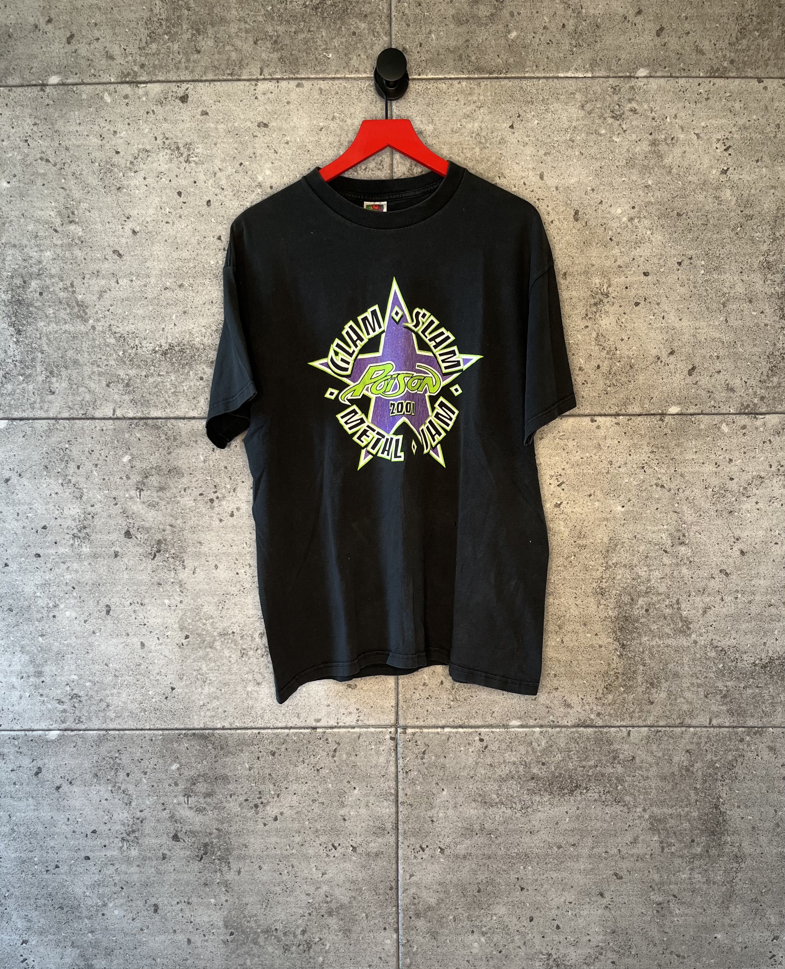 Band Tees × Vintage Vintage poison band t shirt Size US XL / EU 56 / 4 - 1 Thumbnail