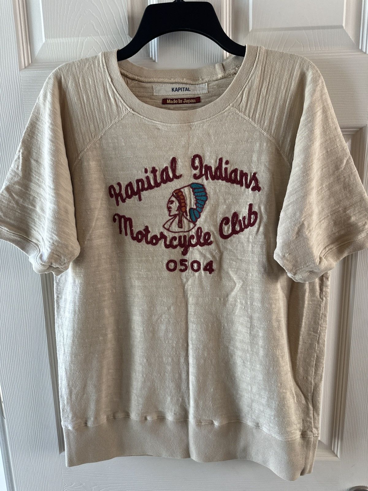 Kapital Kapital indians motorcycle club knit shirt Size US XL / EU 56 / 4 - 6 Thumbnail