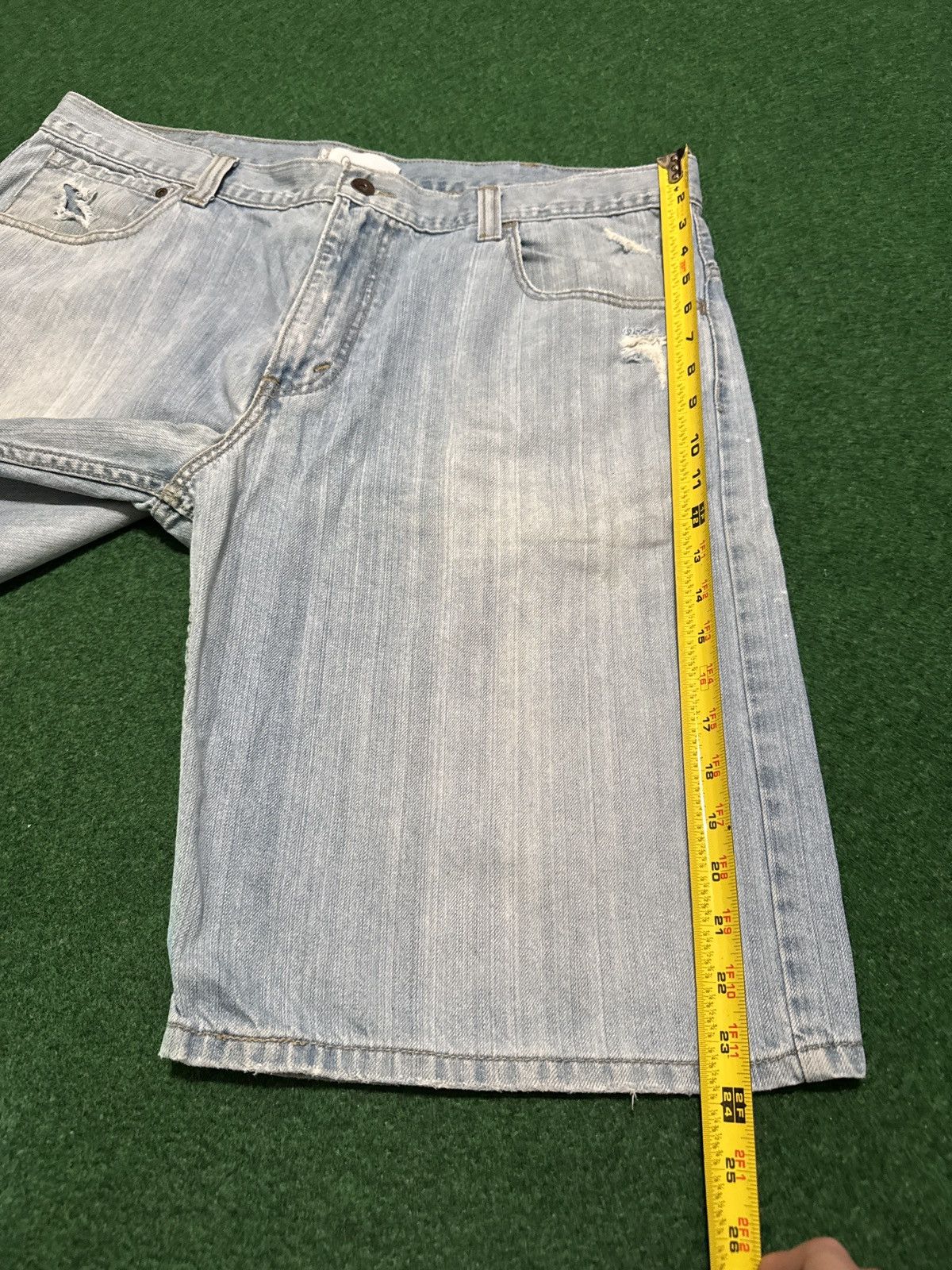 Levi's Vintage Clothing Levi’s Silvertab Baggy Jorts Grunge 40 13” Denim Shorts Size US 40 / EU 56 - 8 Thumbnail