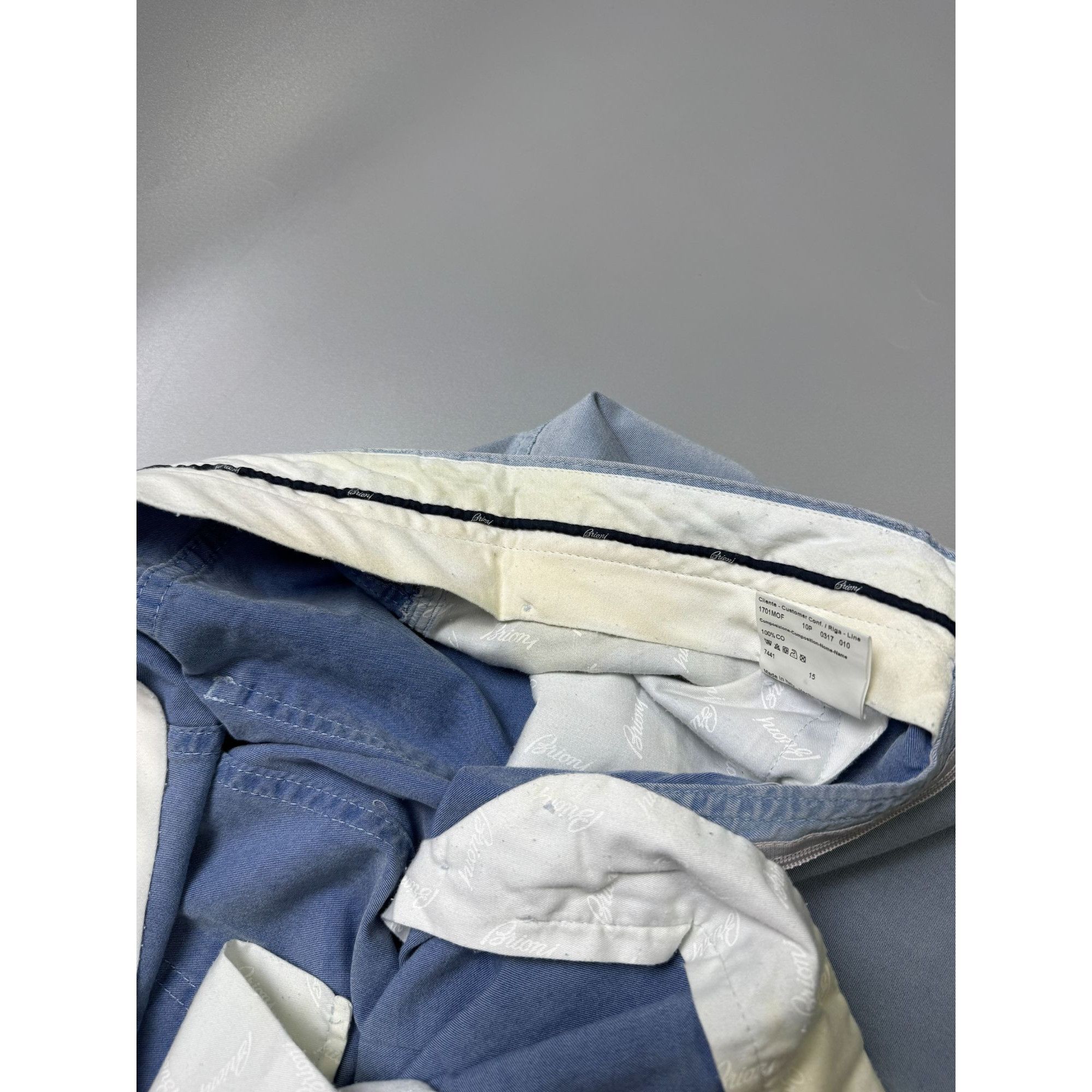 Brioni Brioni Stelvio Straight Cut Light Denim Jeans Pants (Y1143) Size US 34 / EU 50 - 8 Thumbnail