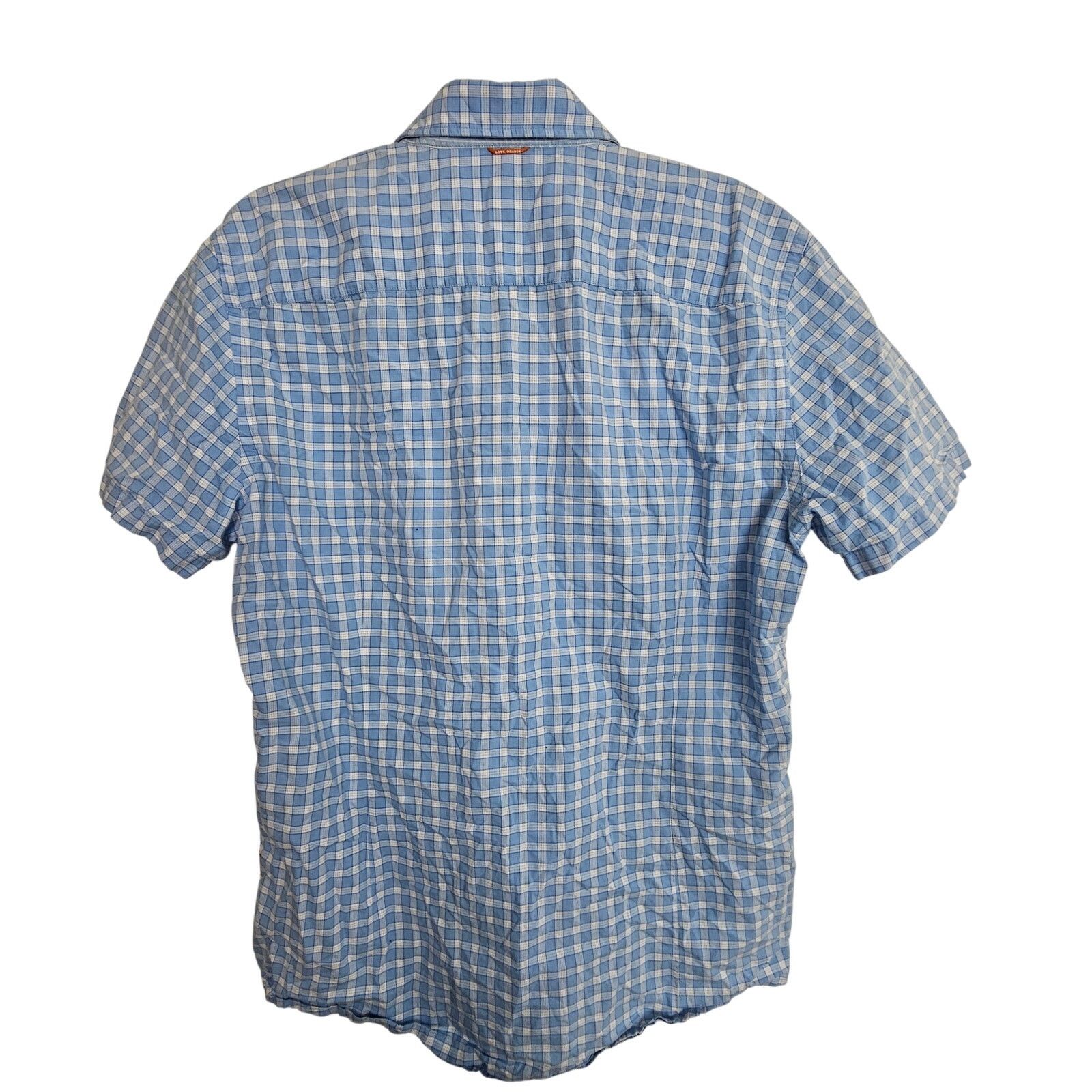 Hugo Boss Boss Hugo Boss Shirt Button Front Short Sleeve Blue White XL Size US XL / EU 56 / 4 - 9 Thumbnail