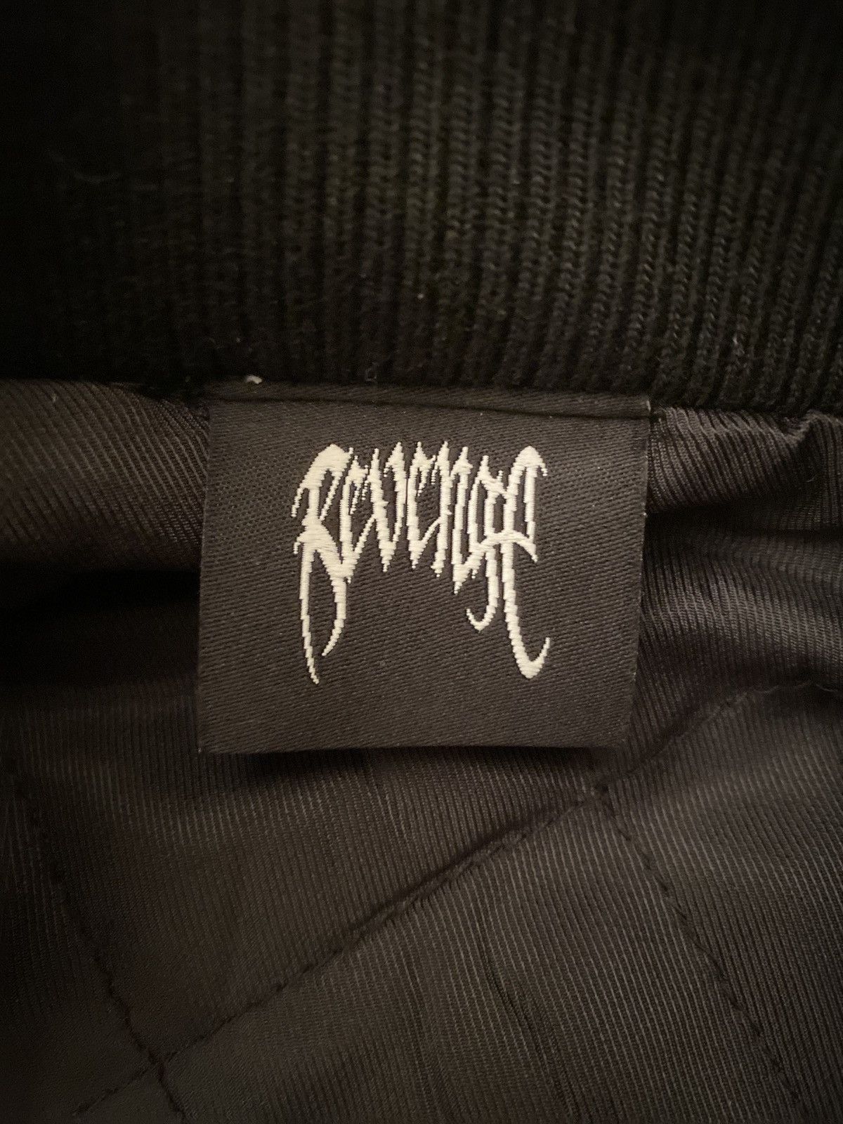 Revenge REVENGE KOSUKE KAWAMURA EMBROIDERED VARSITY JACKET BLACK Size US XXL / EU 58 / 5 - 8 Thumbnail