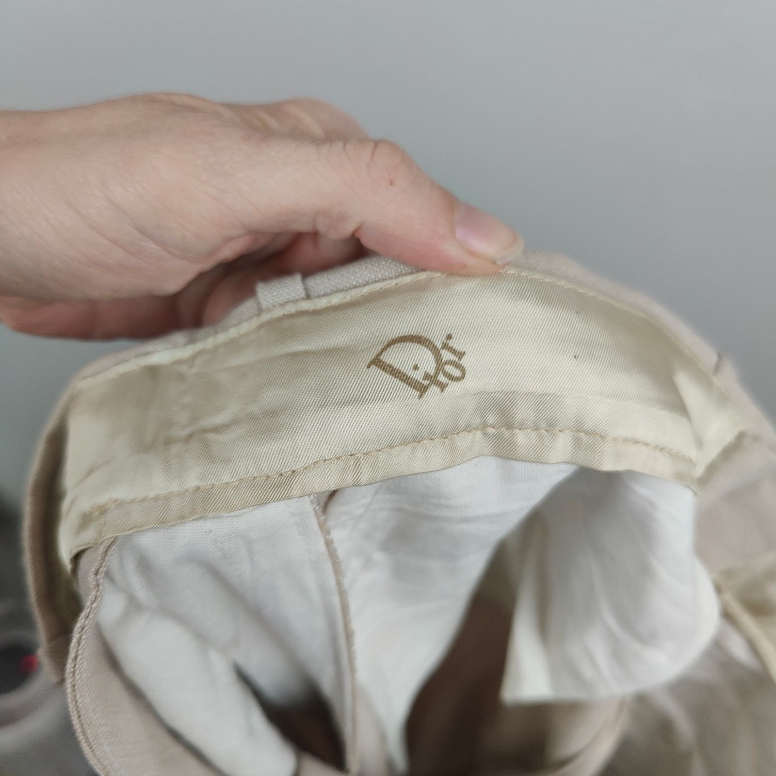 Dior Vintage Dior Trouser Pants Womens Small Cream 80s Retro Size 27" / US 4 / IT 40 - 5 Thumbnail