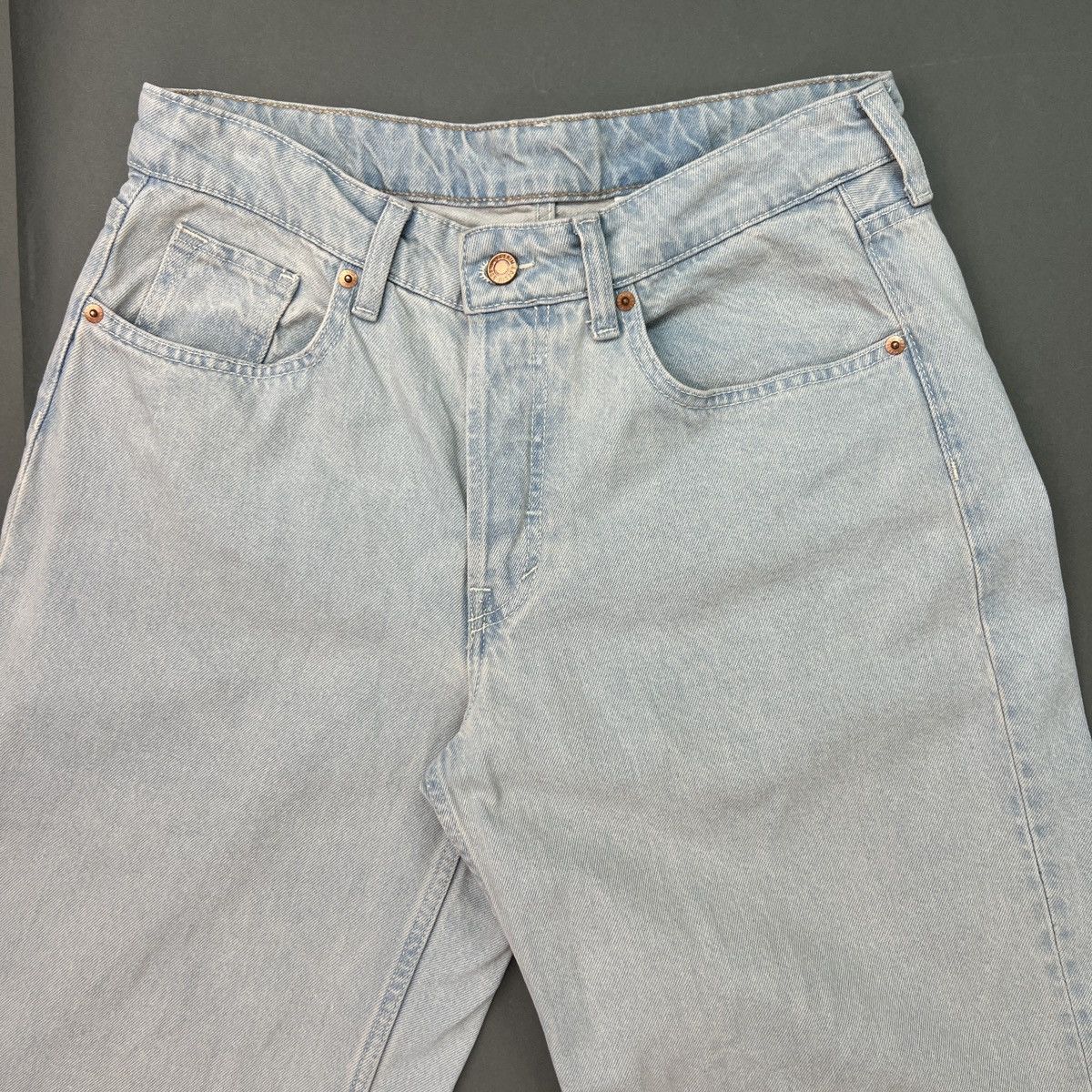 Designer Wide Leg Baggy Jeans Size US 31 - 3 Thumbnail
