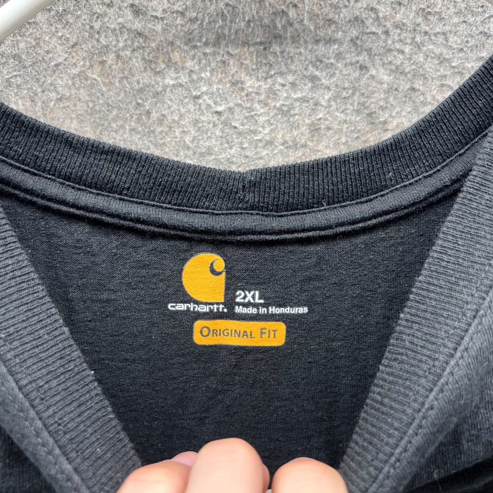 Carhartt VINTAGE Carhartt Shirt Mens 2XL Black Crewneck Original Fit Pocket Tee Cotton Shirt Mens 2XL Black Crewneck Pocket Logo Size US XXL / EU 58 / 5 - 3 Thumbnail