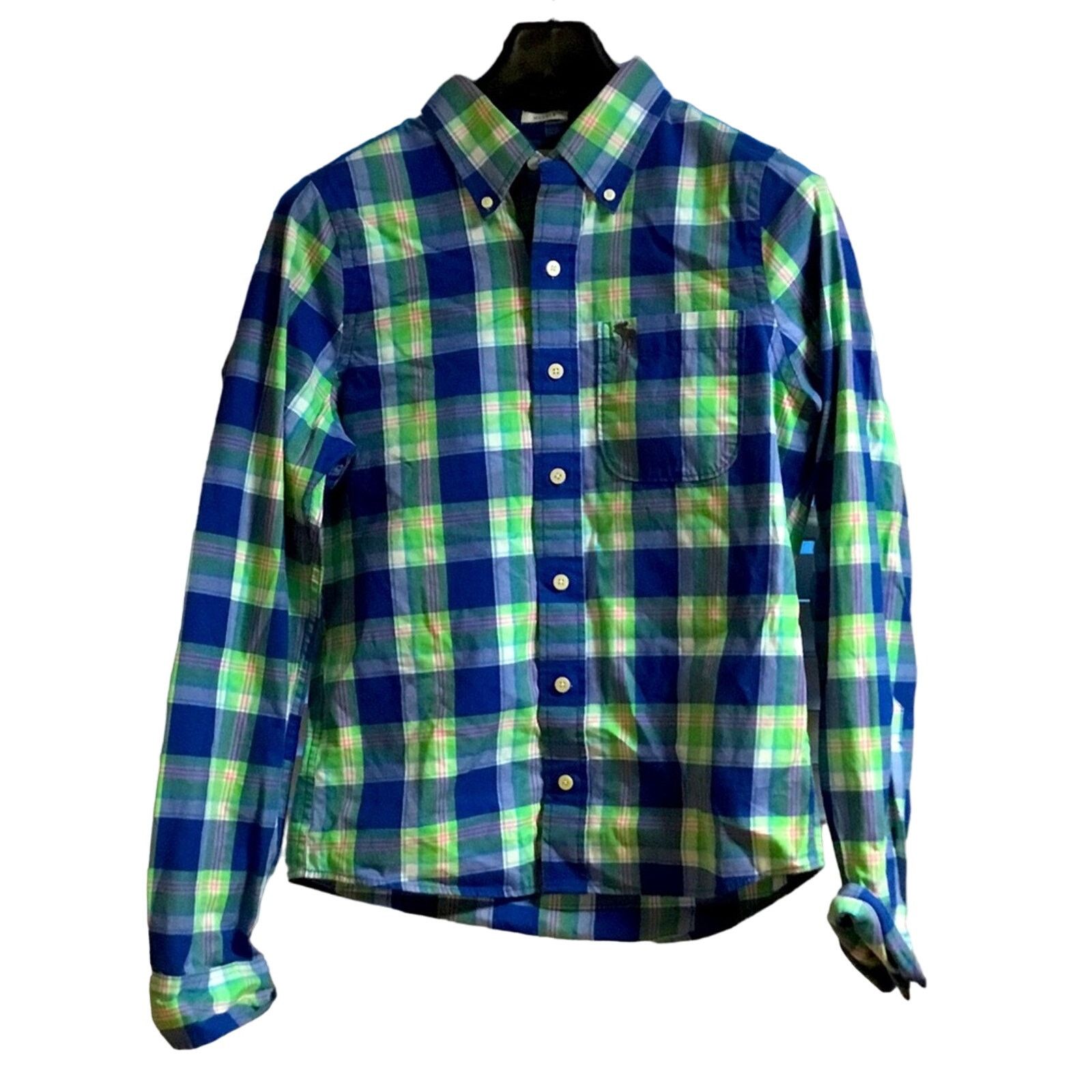 Abercrombie & Fitch Abercrombie & Fitch Muscle Plaid Cotton Shirt Size US S / EU 44-46 / 1 - 1 Thumbnail