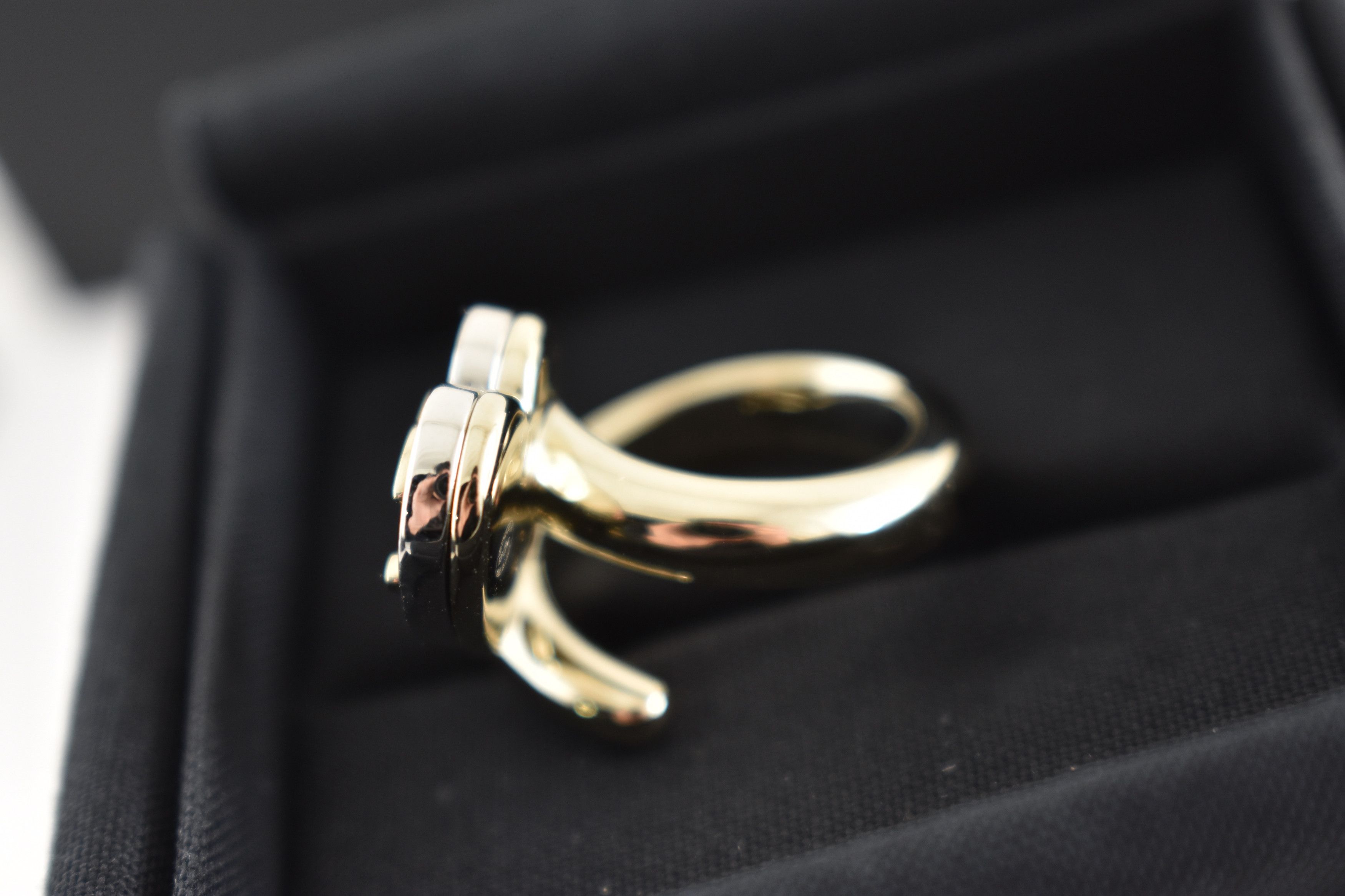 Chanel Chanel 26P Silver Gold Crystal Heart CC Logo Spiral Ring 52 Size ONE SIZE - 13 Thumbnail