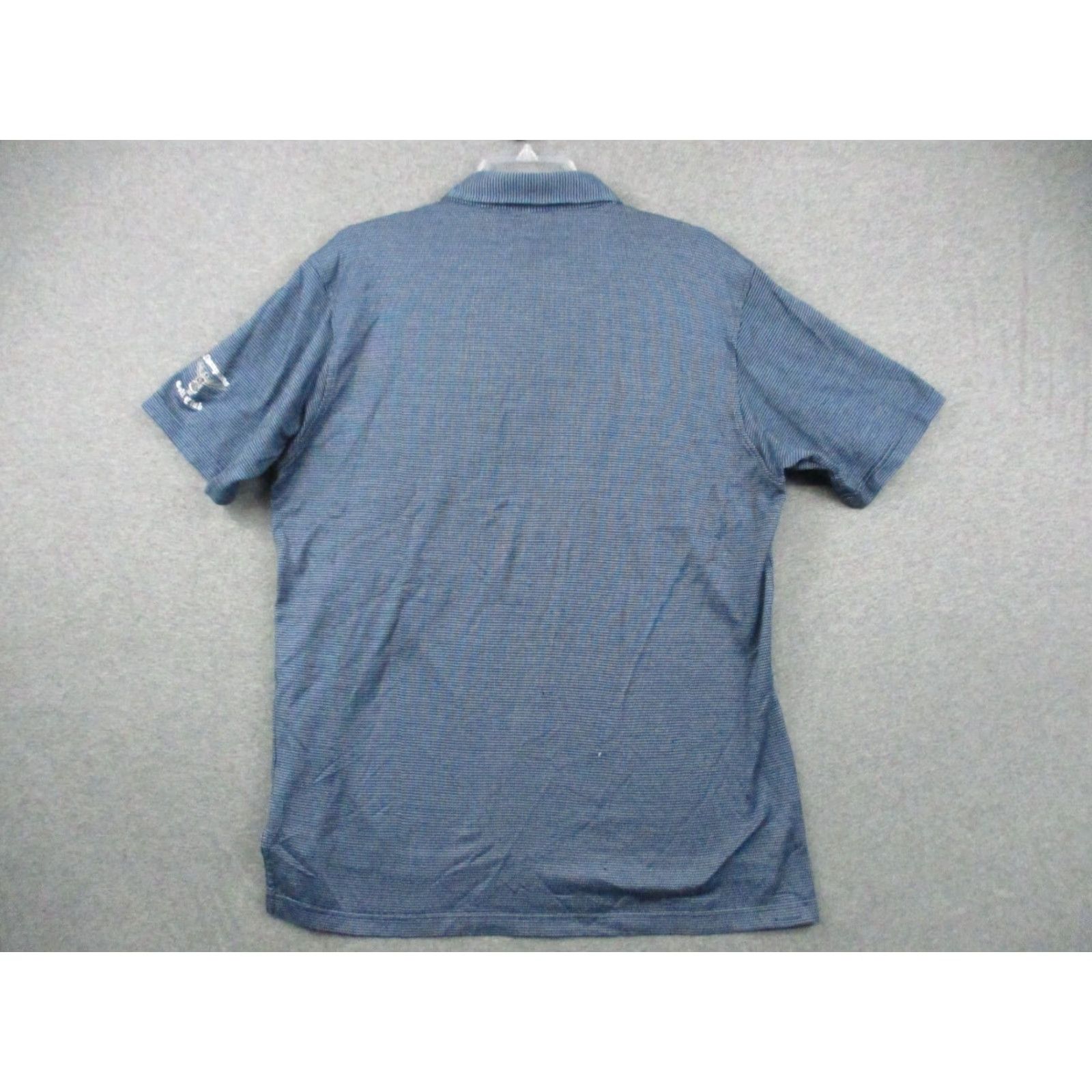 Peter Millar Peter Millar Polo Shirt Men Large Blue Stripe Short Sleeve Champions Golf Club Size US L / EU 52-54 / 3 - 3 Thumbnail