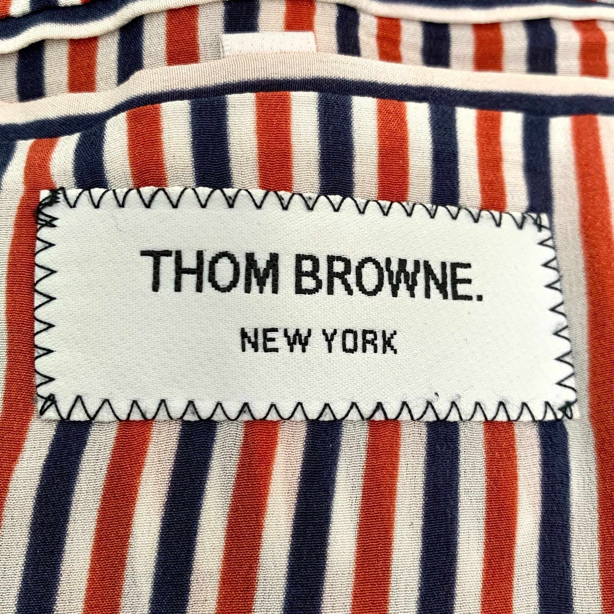Thom Browne Thom Browne Mens Grey Fringe Trim Wool Blazer Jacket Size 36 Size 36R - 2 Thumbnail