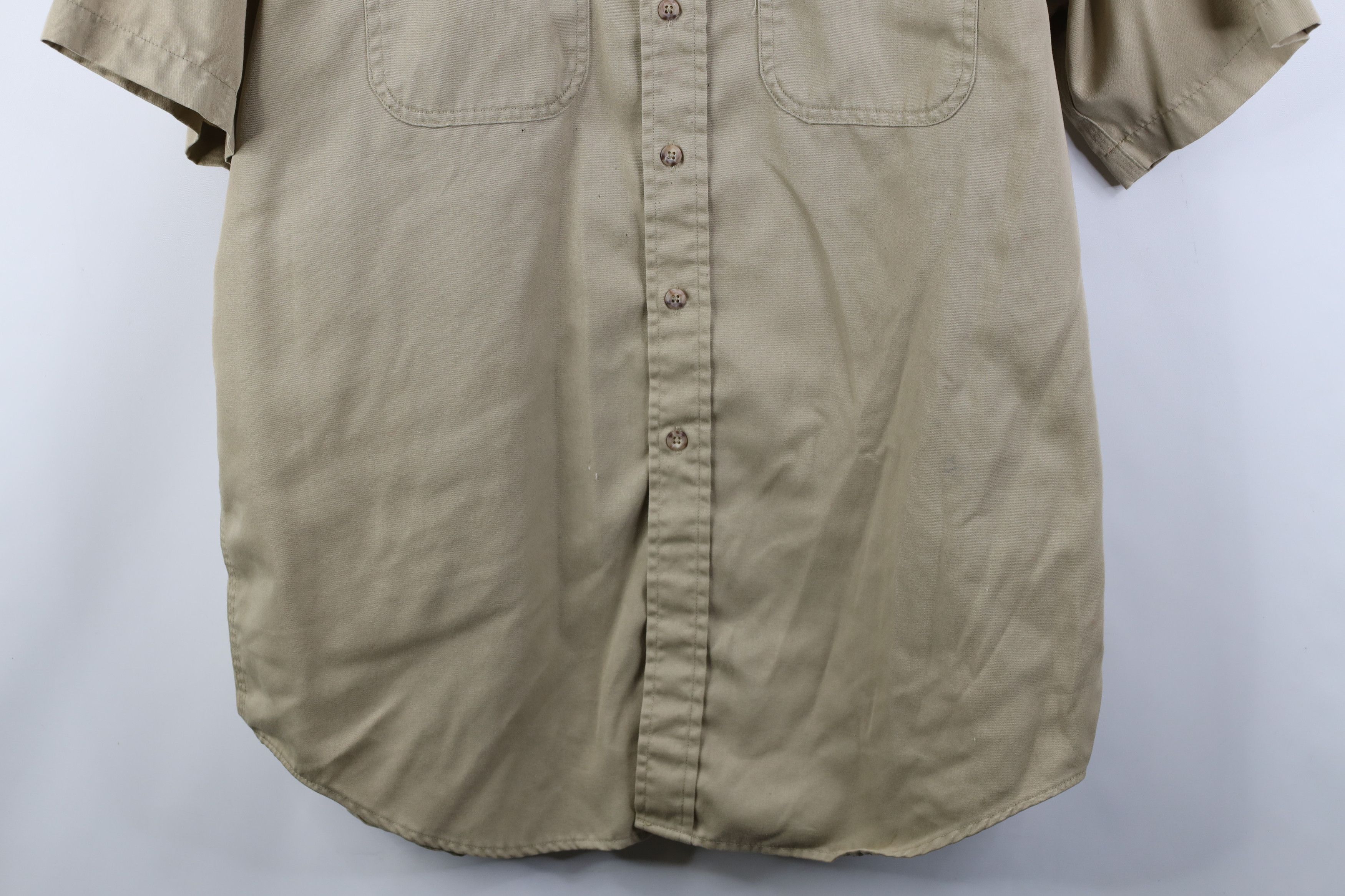 Carhartt Vintage Carhartt Double Pocket Twill Button Down Shirt Beige Size US XXL / EU 58 / 5 - 3 Thumbnail