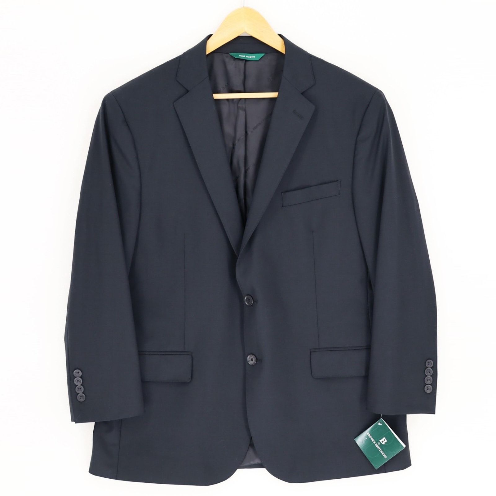 Brooks Brothers Brooks Brothers Men's Black Stretch Wool Suit Jacket 42R Size 42R - 1 Thumbnail