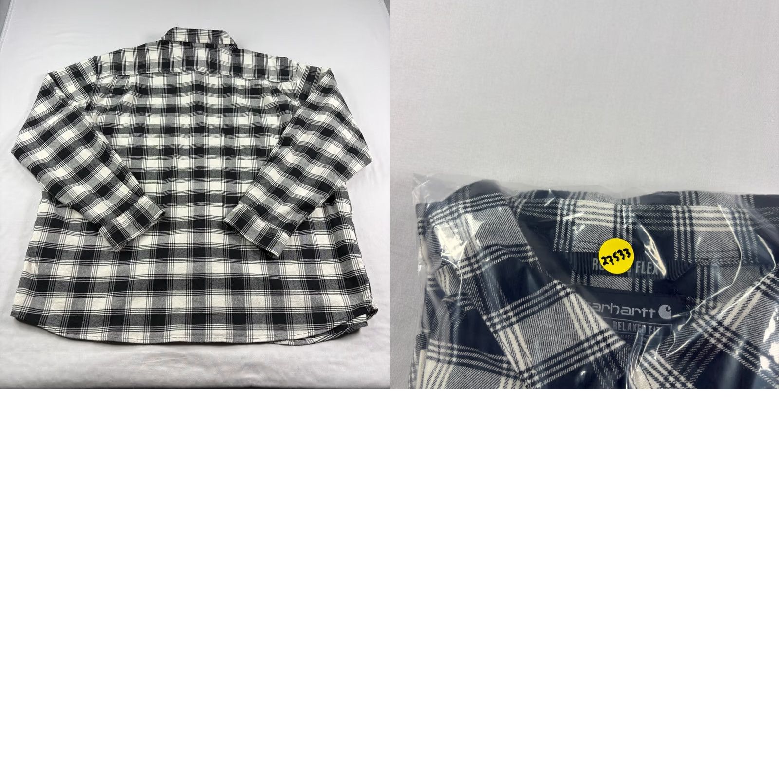 Carhartt Carhartt Shirt Men 2XL Black Plaid Midweight Rugged Flex Workwear Casual Button-Up Jacket-Style Shirt Size US XXL / EU 58 / 5 - 8 Thumbnail