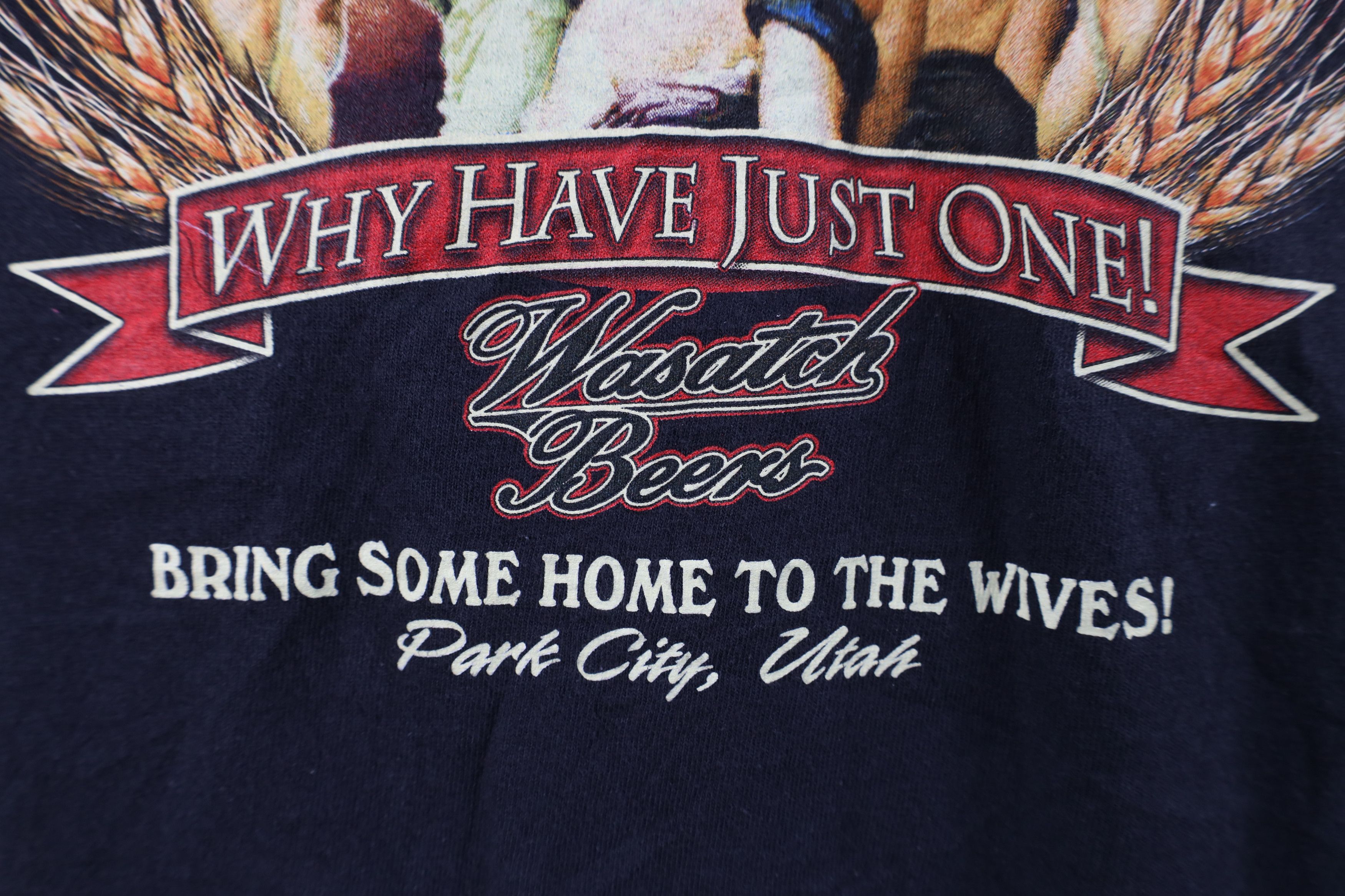 Vintage Vintage Y2K Streetwear Porter Wasatch Beers T-Shirt Black Size US XL / EU 56 / 4 - 12 Thumbnail