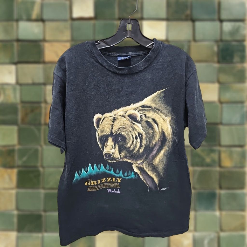 Vintage VINTAGE Woolrich Shirt Mens Large THE GRIZZLY BEAR ART USA 90s Size US L / EU 52-54 / 3 - 1 Thumbnail