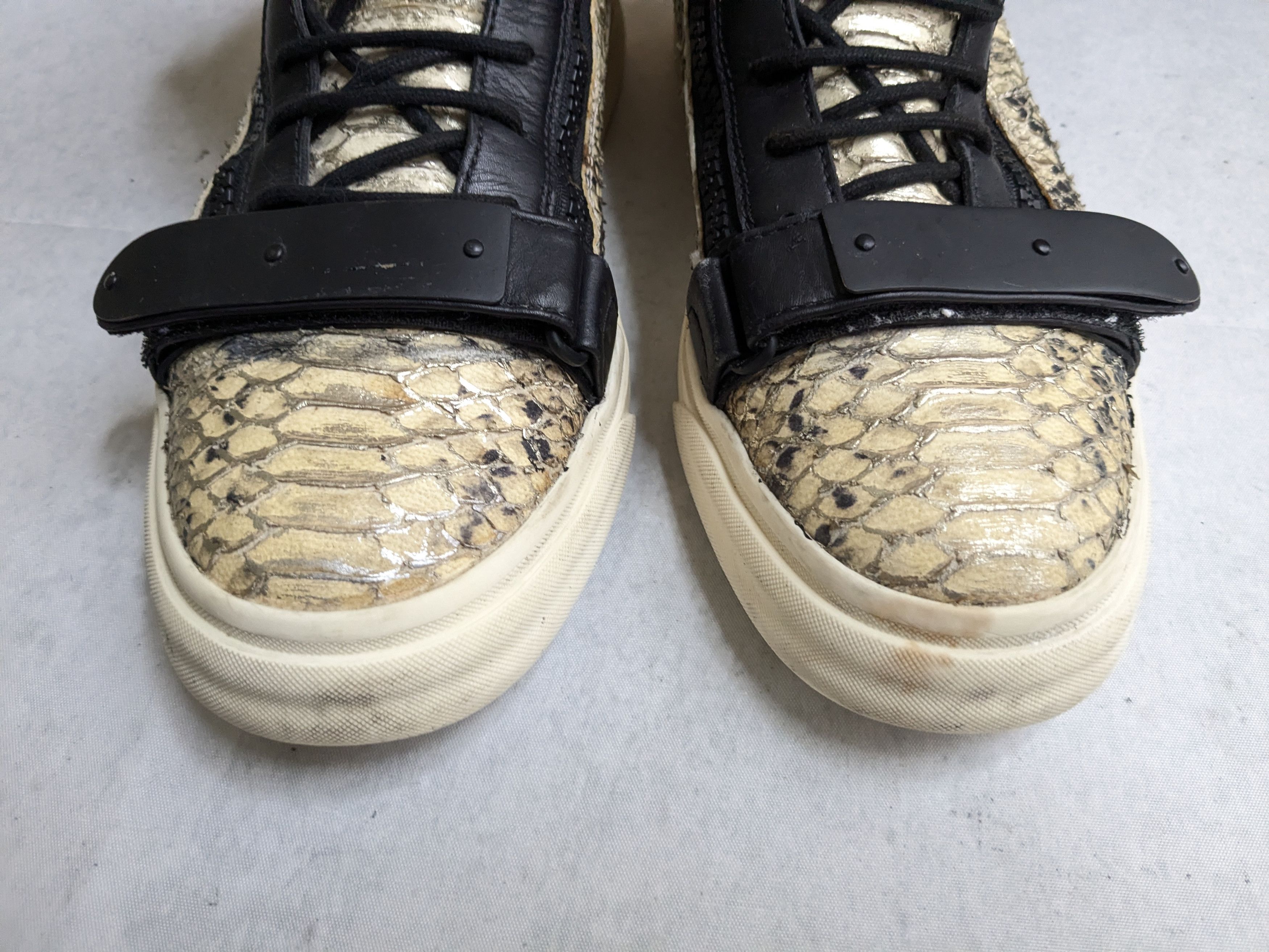 Giuseppe Zanotti Giuseppe Zanotti Sneakers Snakeskin Black 12 45 Size US 12 / EU 45 - 3 Thumbnail