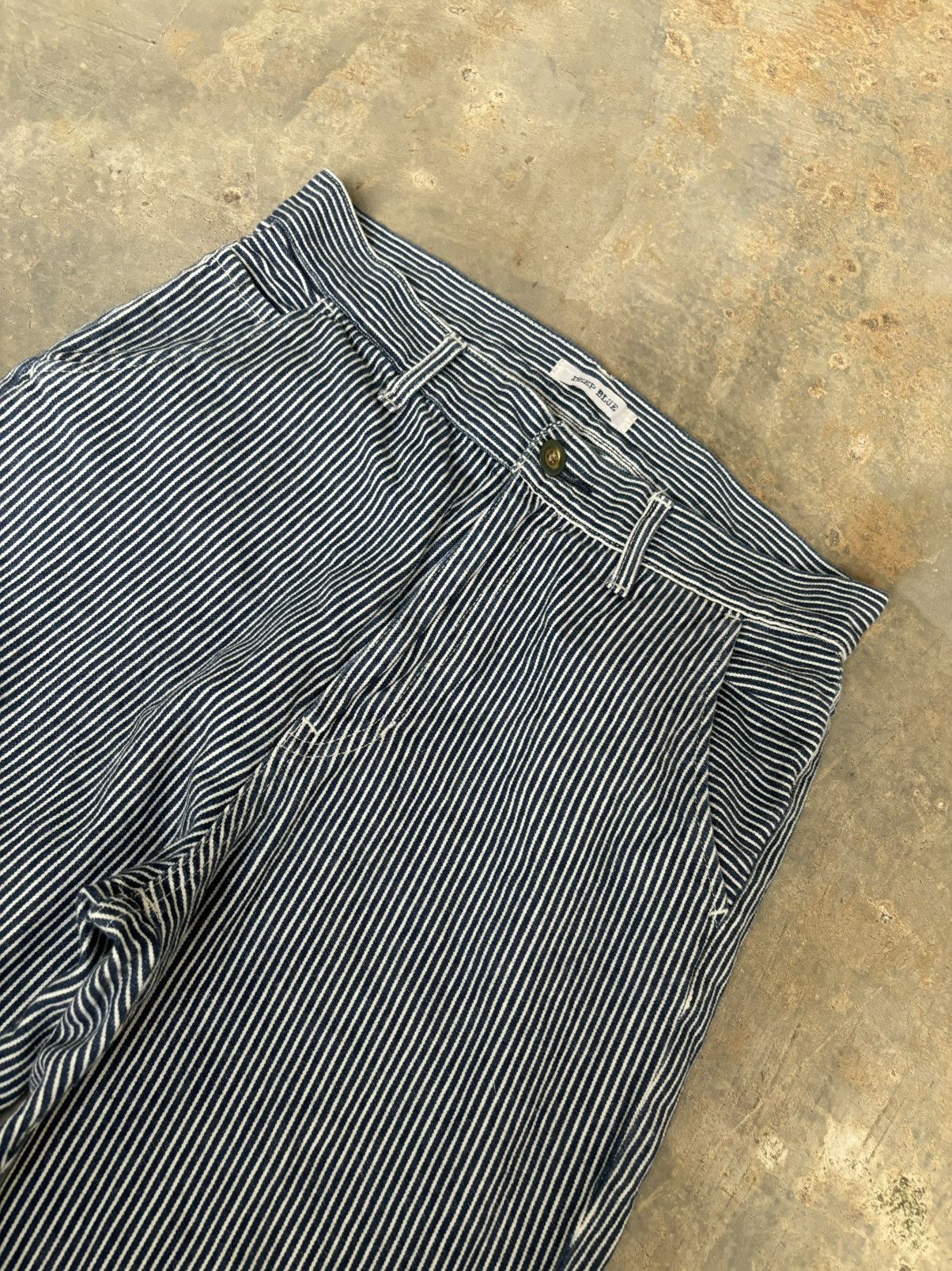 Other japanese Brand Deep Blue Stripe Pants Size US 29 - 5 Thumbnail