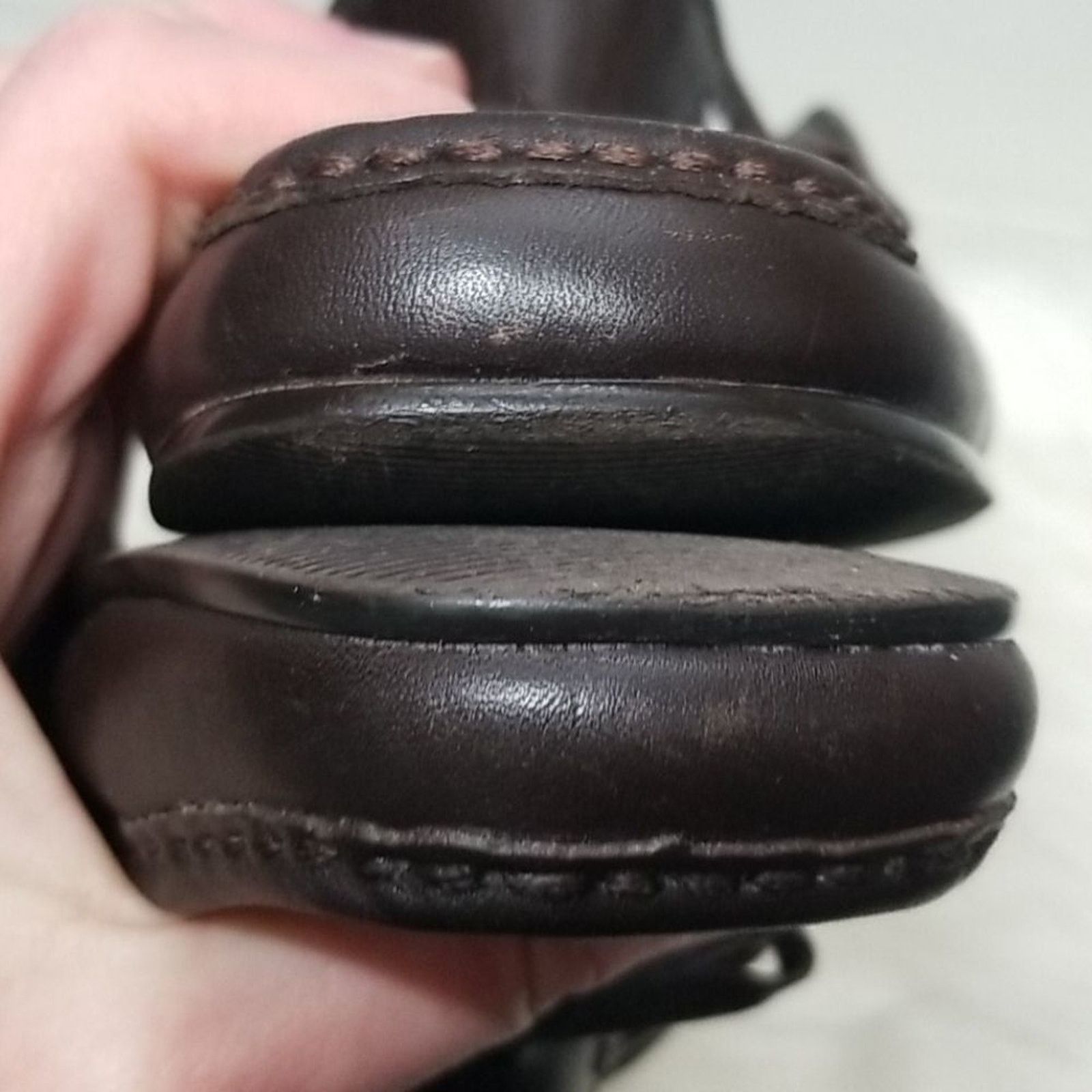 Tommy Hilfiger Vintage 90's Tommy Hilfiger Brown Heel Mules Size US 8 / IT 38 - 11 Thumbnail