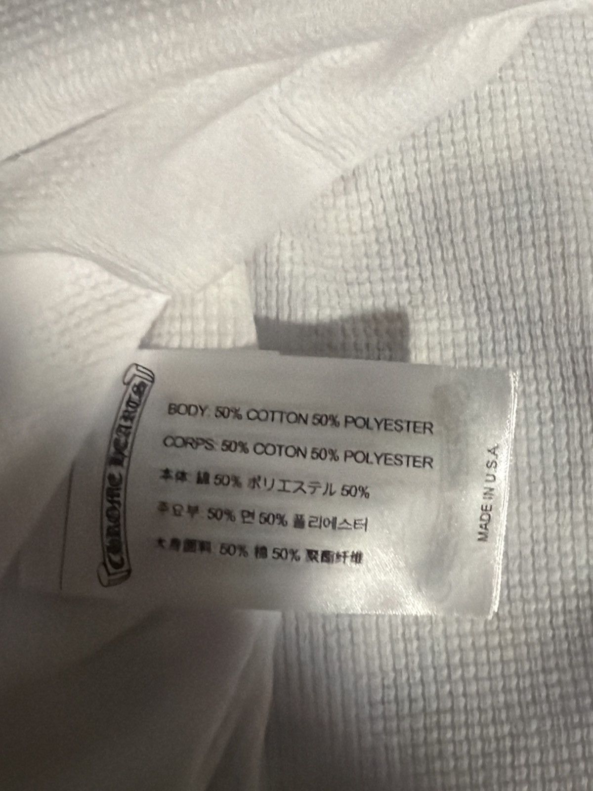 Chrome Hearts Chrome hearts thermal long sleeve white black vine dagger Size US L / EU 52-54 / 3 - 9 Thumbnail