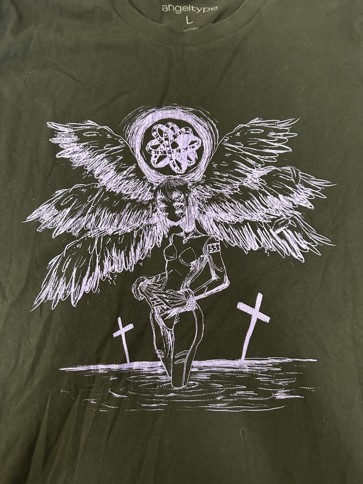 Tシャツ・カットソー [tensishop] gyaru hart angel wing Warrior Princess Unisex Shirt - Asian Style Clothing