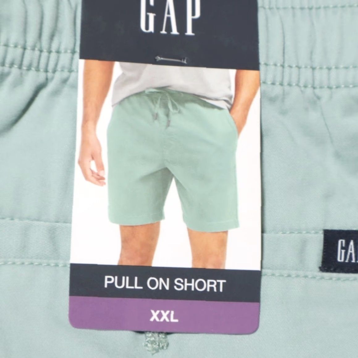 Gap Gap Stretch Pull On Cotton Twill Chino Shorts Green Men's 2XL Size US 39 - 7 Thumbnail