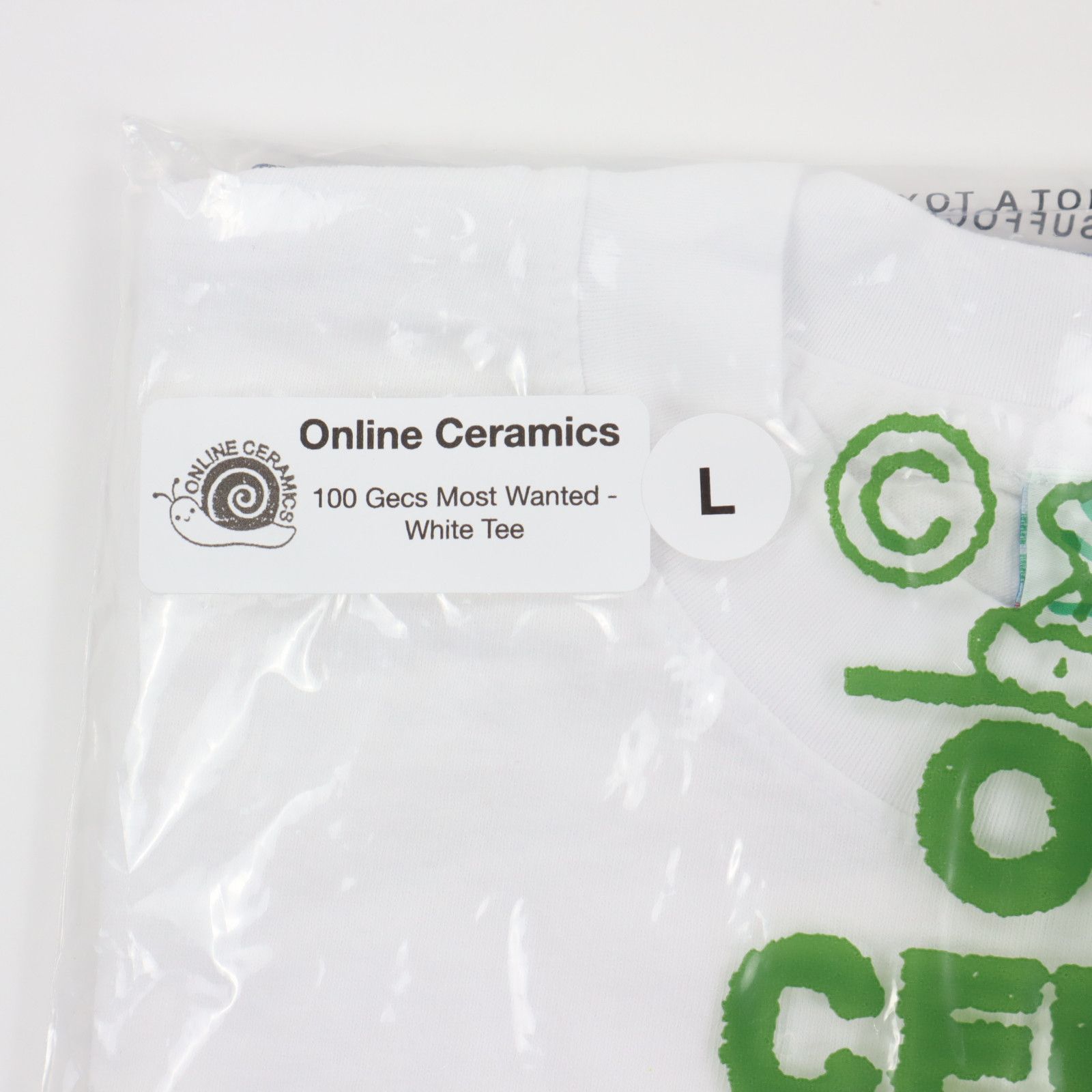 Band Tees × Online Ceramics Online Ceramics x 100 Gecs "Most Wanted" Tee T-Shirt Size US L / EU 52-54 / 3 - 4 Thumbnail