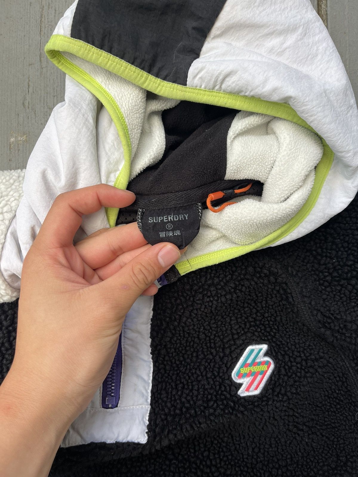 Superdry Super dry split fleece Size US L / EU 52-54 / 3 - 2 Thumbnail