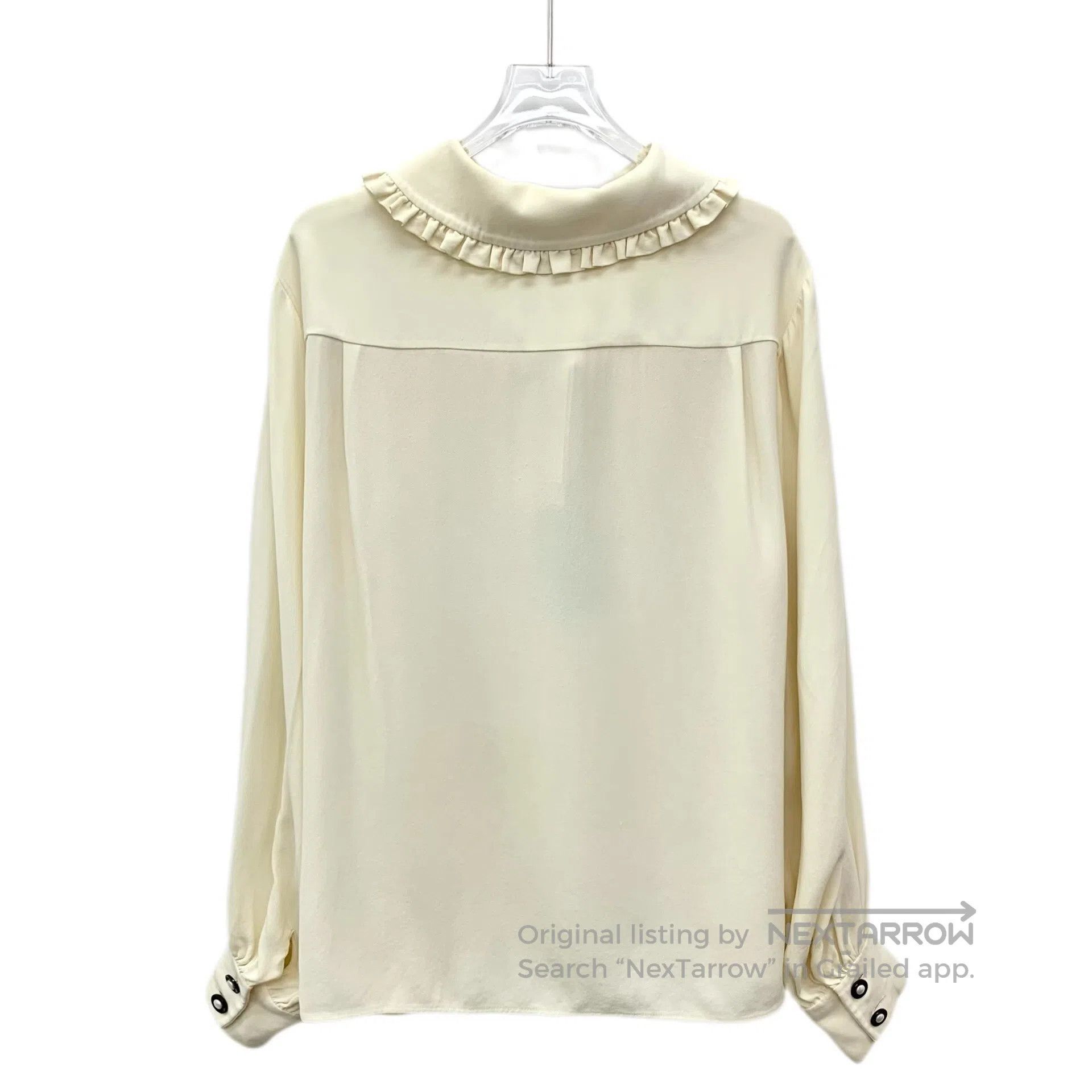 Chanel Chanel Beige ruffle design Peter Pan collar long-sleeved s Size XS / US 0-2 / IT 36-38 - 2 Thumbnail