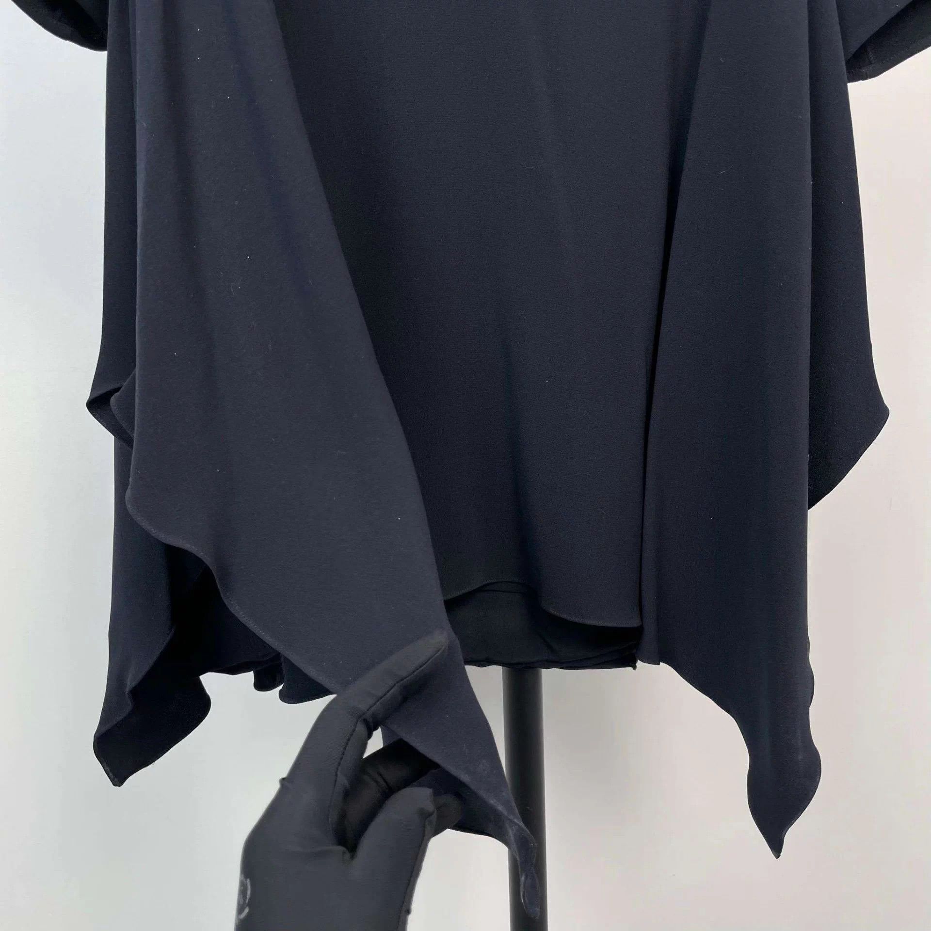 Dior Dior black V-neck irregular hem 3/4-sleeve dress 38 Size S / US 4 / IT 40 - 7 Thumbnail