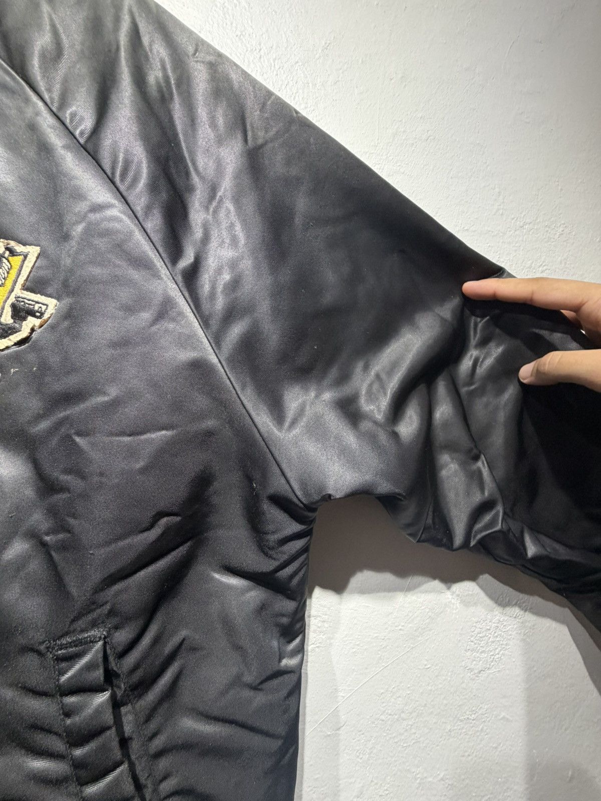 Chalk Line Vintage 90s Pittsburgh Penguins Satin Bomber Jacket Size US L / EU 52-54 / 3 - 14 Thumbnail