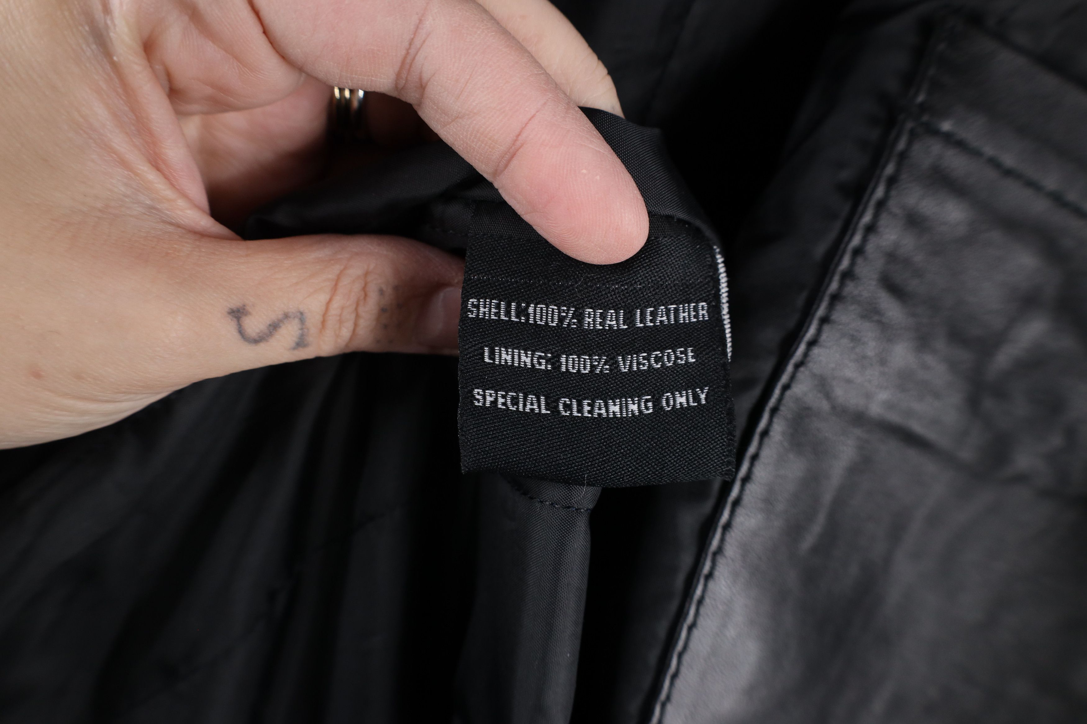 Vintage Vintage 90s Streetwear Elbow Patch Leather Jacket Coat Black Size US XXL / EU 58 / 5 - 11 Thumbnail