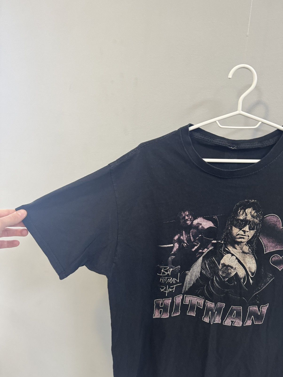 WWE Vintage Bret Hart Hitman Wrestling Razor Undertaker Sting Size US L / EU 52-54 / 3 - 5 Thumbnail