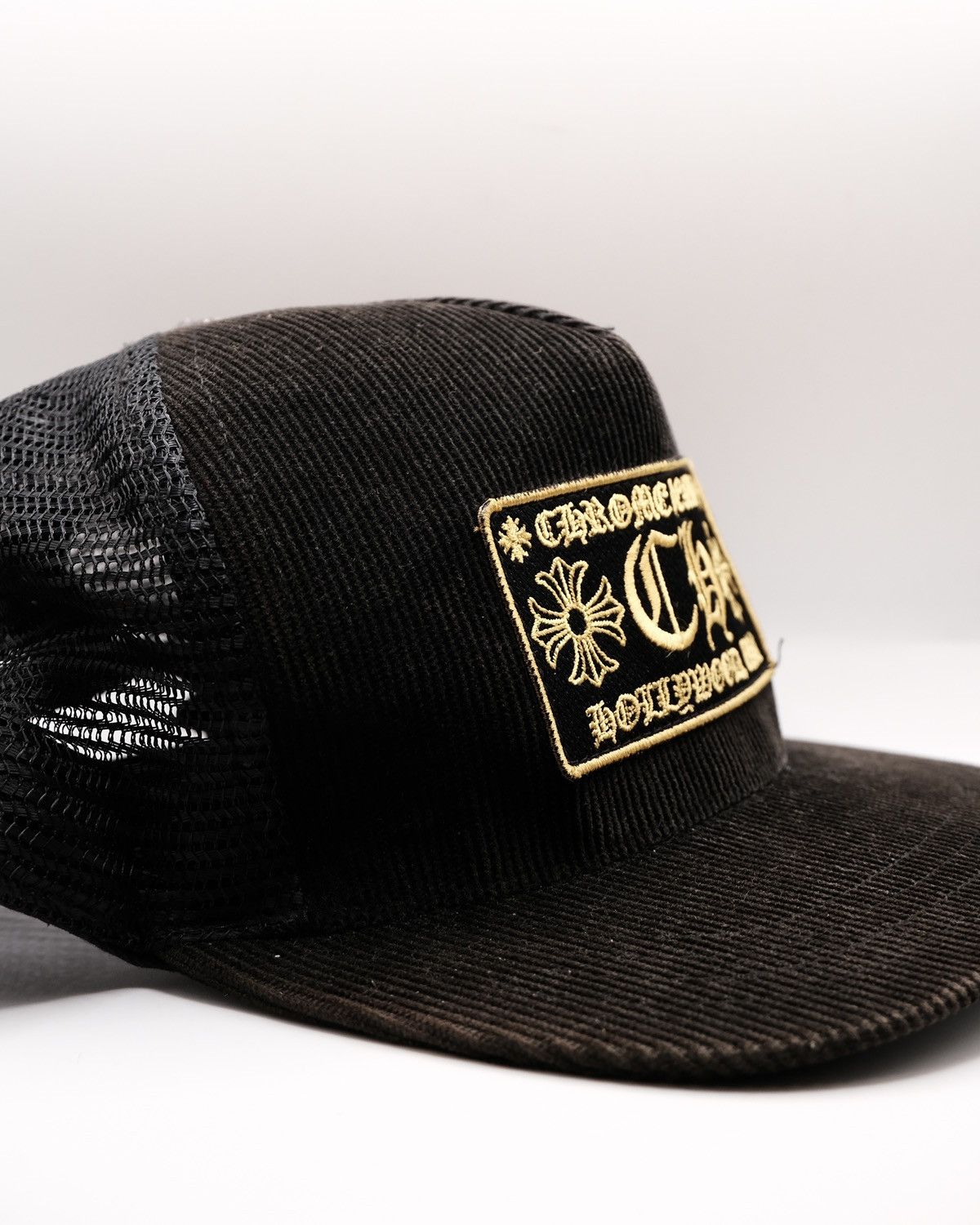 Chrome Hearts CHROME HEARTS CH Corduroy Black/Yellow Trucker Hat Size ONE SIZE - 3 Thumbnail