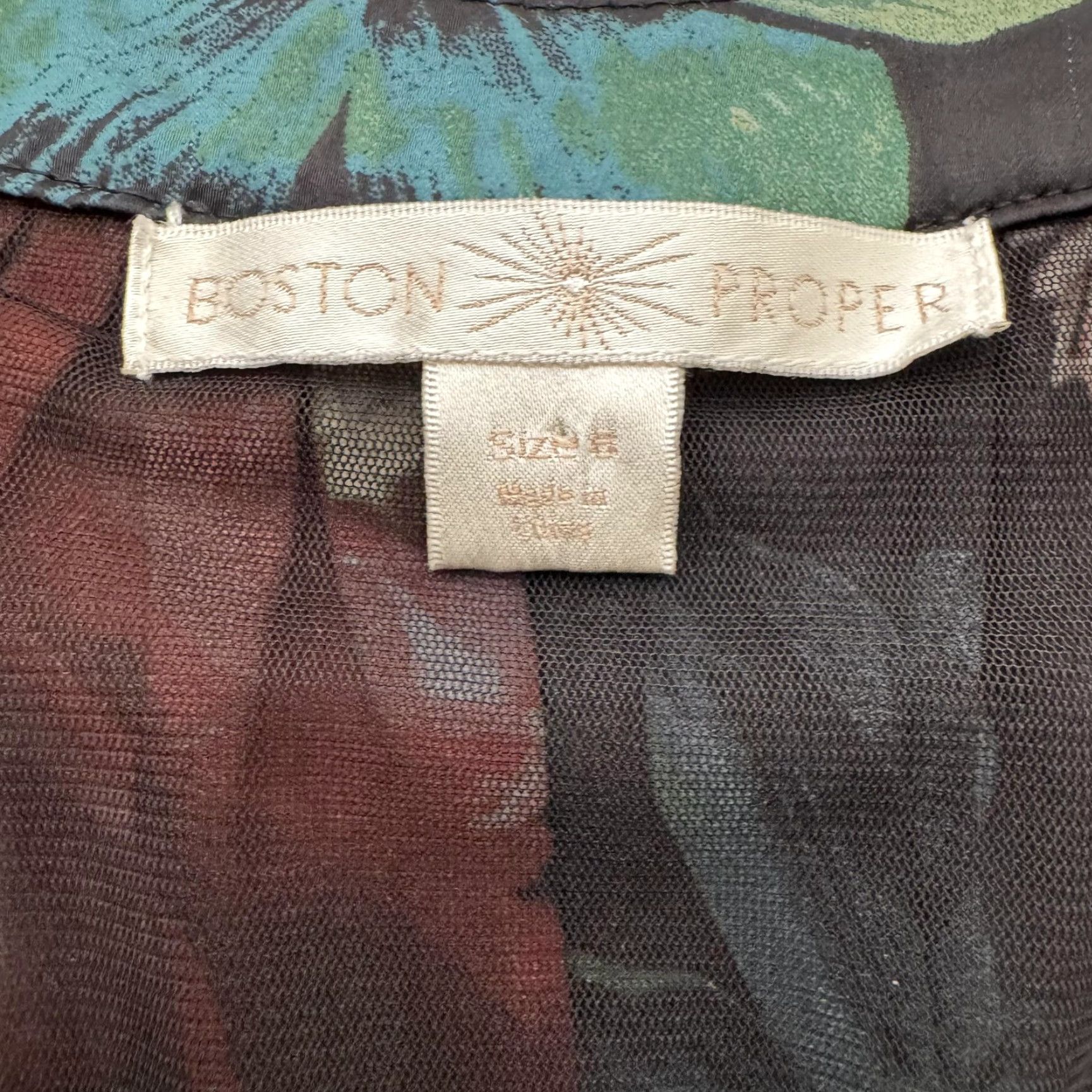 Boston Proper Boston Proper Blouse Tank 6 Multicolor Floral Bohemian Fairy Womens V-Neck Sleeveless Size M / US 6-8 / IT 42-44 - 2 Thumbnail