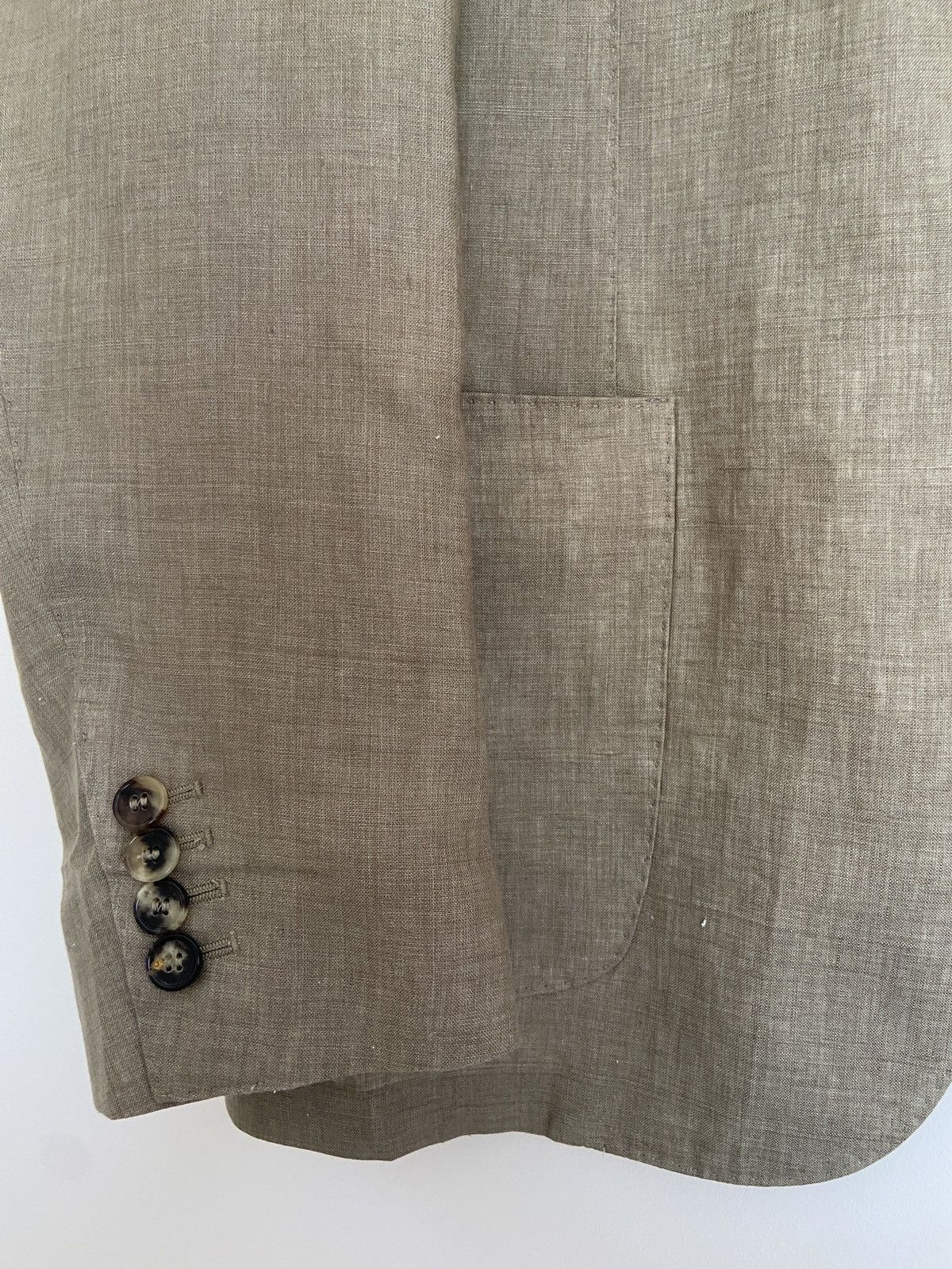 Loro Piana Loro Piana Two-Button Rain System Unstructured Linen Blazer Size 46R - 5 Thumbnail