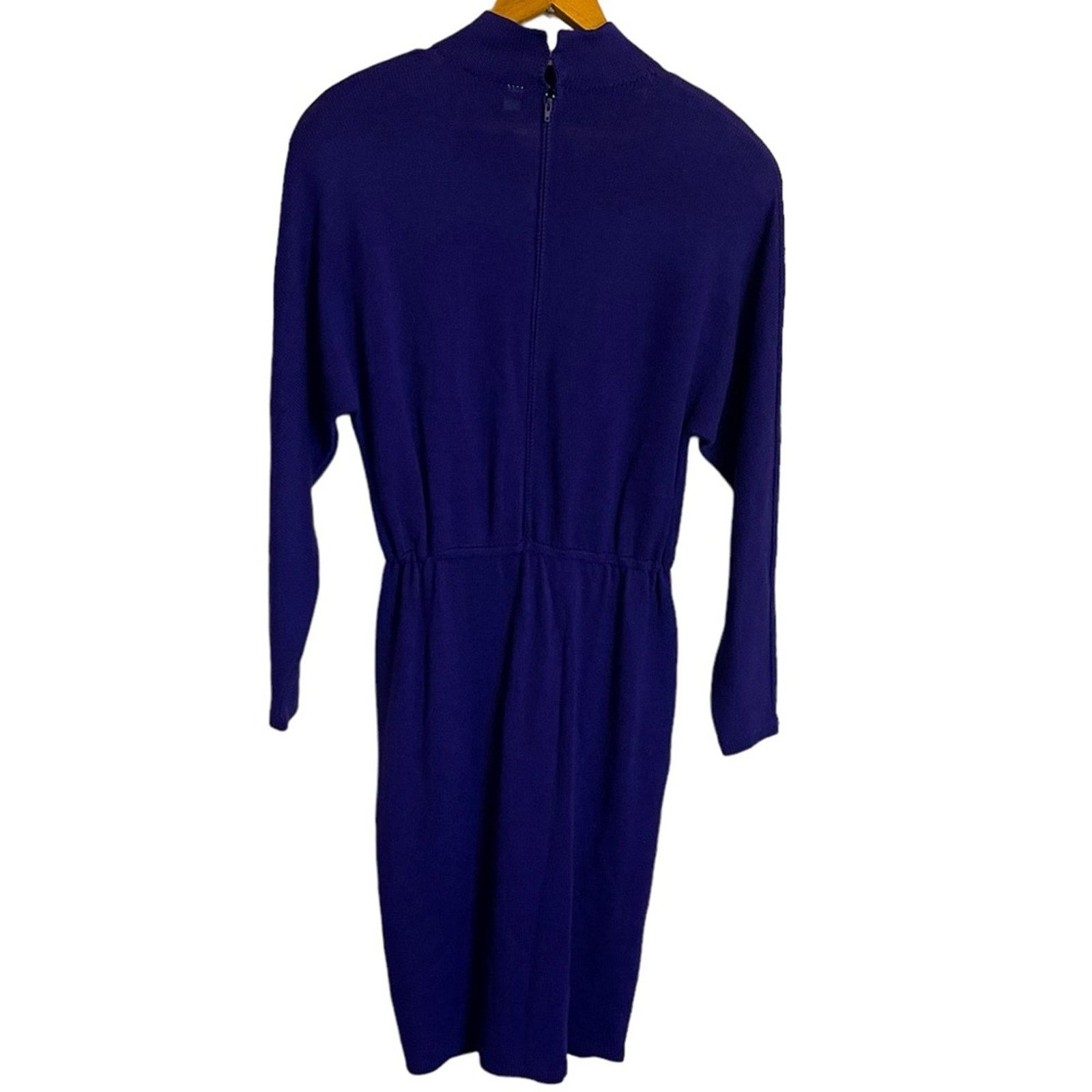 St. John St. John By Marie Gray Mock Neck Knit Midi Dress Size M / US 6-8 / IT 42-44 - 2 Thumbnail