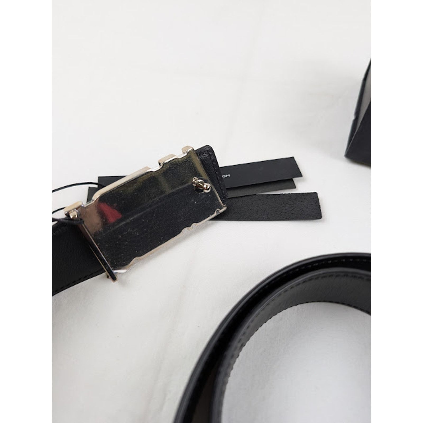 Amiri o1rshd1 Q:2 / Size: 95 / 4CM Enamel Amiri Core Belt in Black Size 38 - 7 Thumbnail