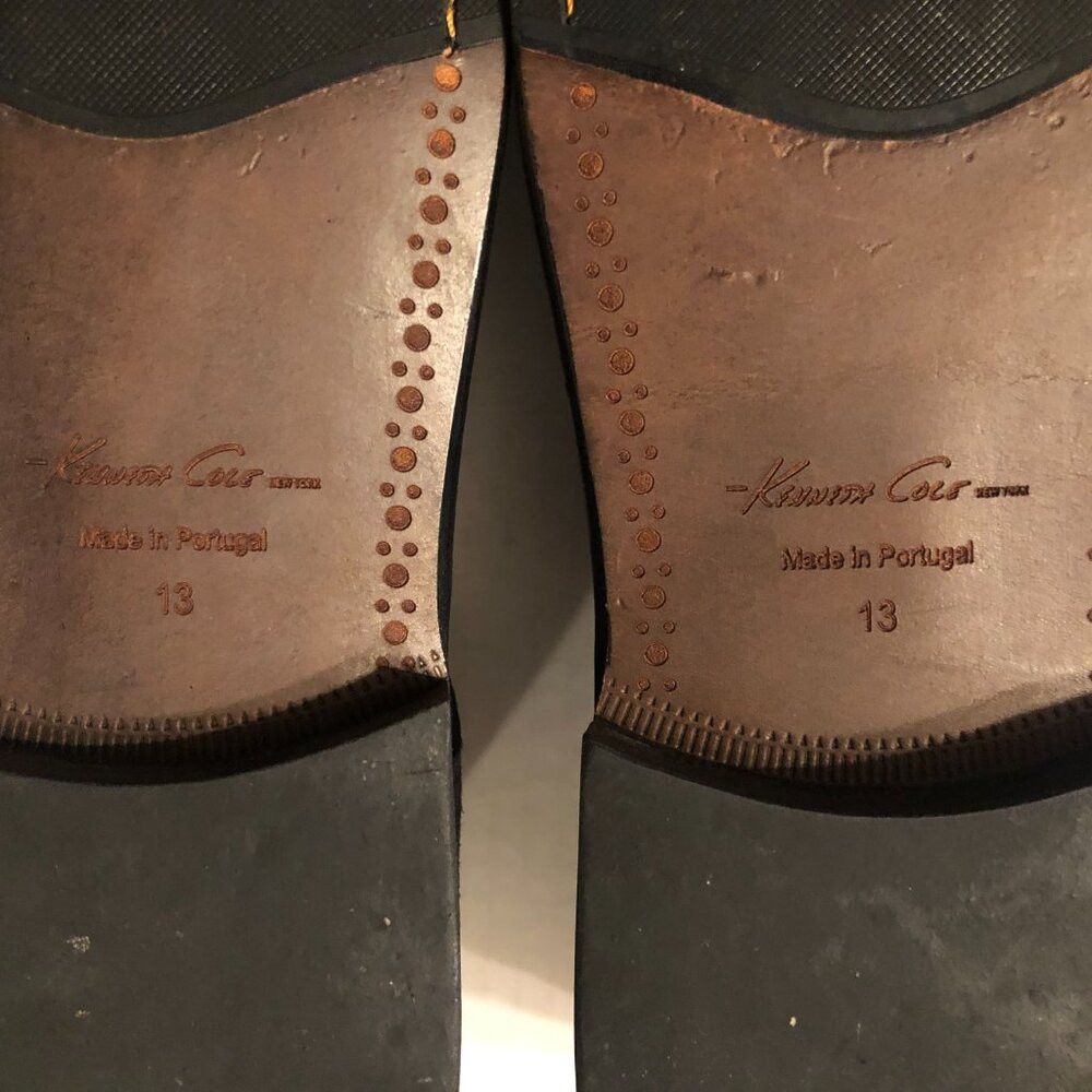 Kenneth Cole Kenneth Cole men's blue leather dress shoes size: 13 Size US 13 / EU 46 - 9 Thumbnail