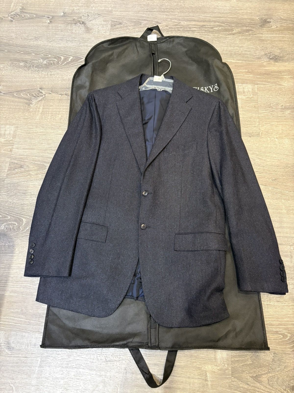 Kiton Men’s Kiton Napoli Cashmere Navy Tweed New Sport Coat SZ 52 Size US L / EU 52-54 / 3 - 3 Thumbnail