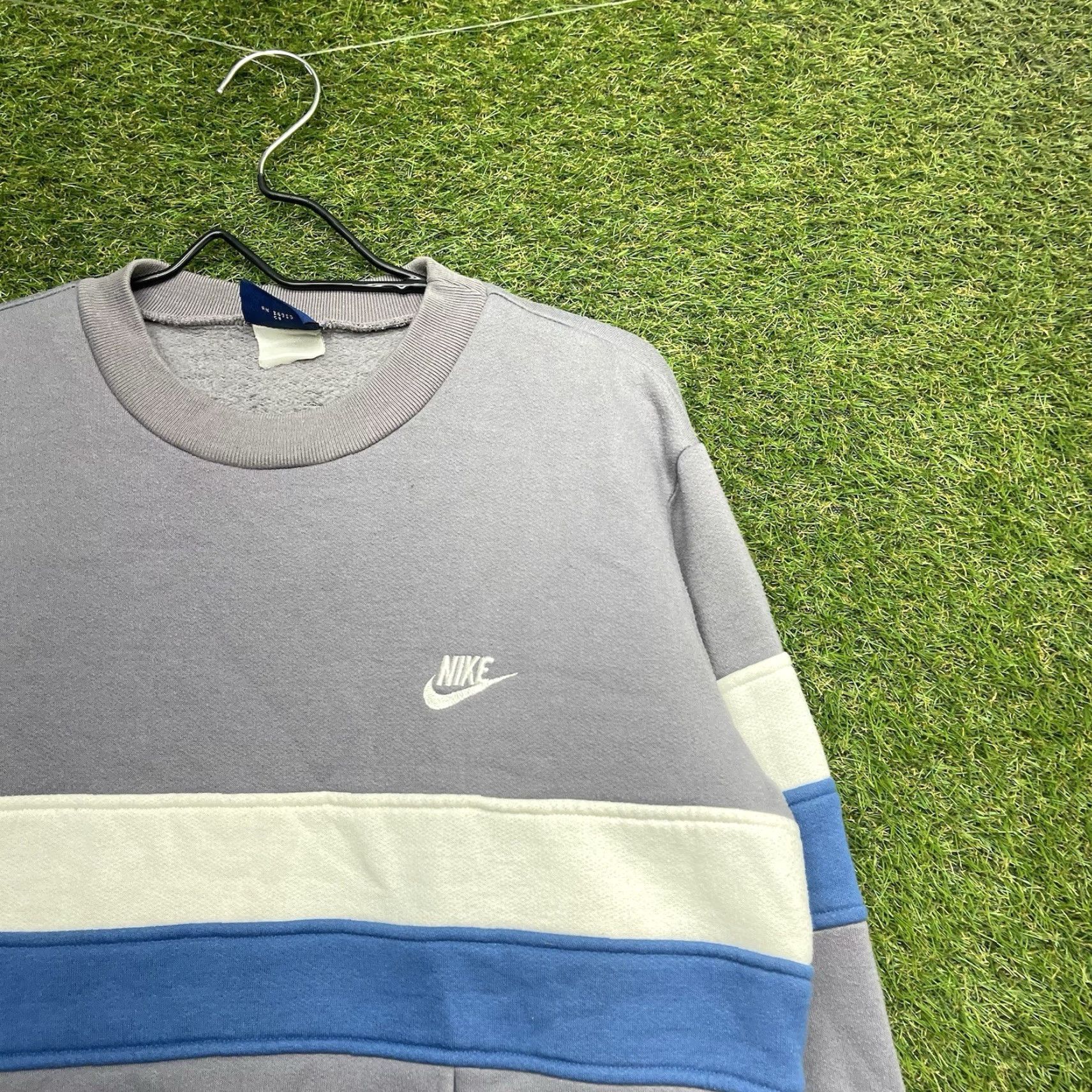 Nike VINTAGE Nike Sweatshirt Mens M Crewneck 80s 90s Pullover Gray Cotton Fleece Logo Weather All Seasons Mens Size US M / EU 48-50 / 2 - 3 Thumbnail