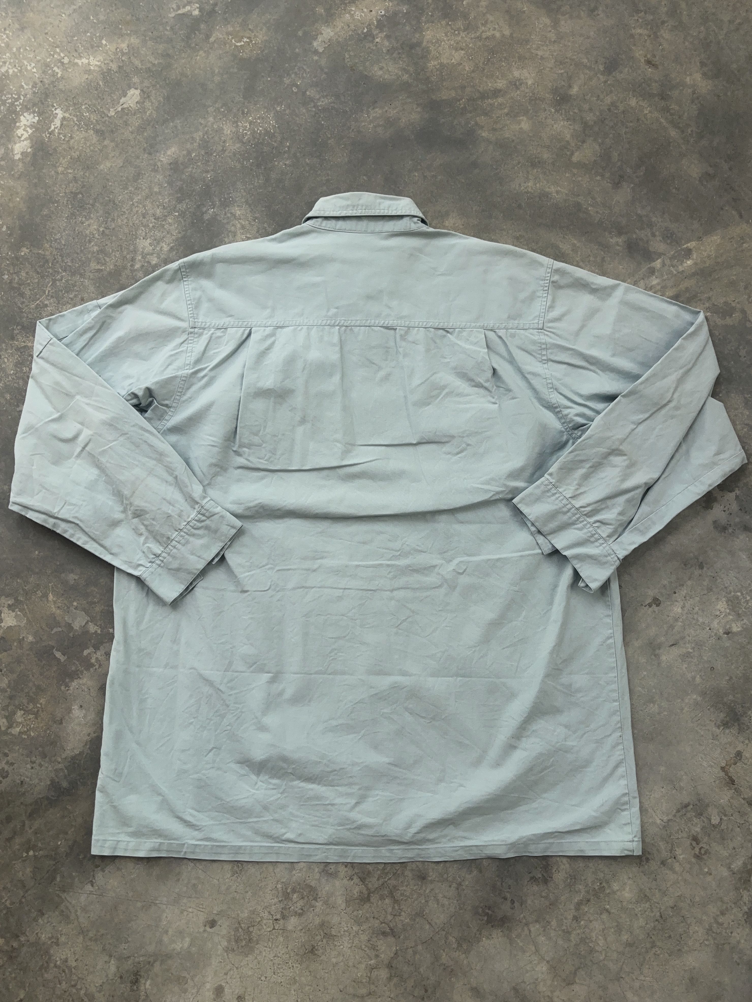 Other Hey Beau Workwear Vintage Light Blue Button Up Shirt Size US L / EU 52-54 / 3 - 8 Thumbnail