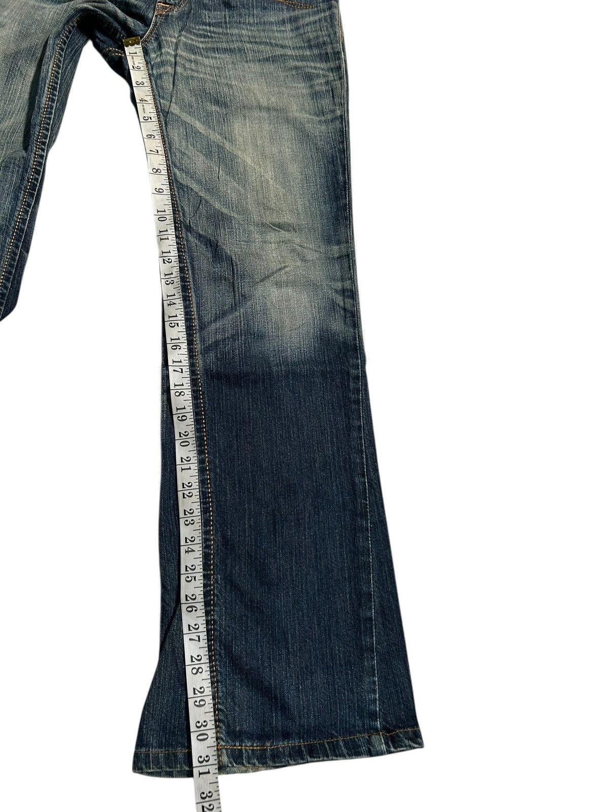 Japanese Brand × Kapital × Vintage FLARE💥 EDWIN XVS NAVAJO MUDWASH PUNK GRUNGE DISTRESSED DENIM Size US 31 - 17 Thumbnail