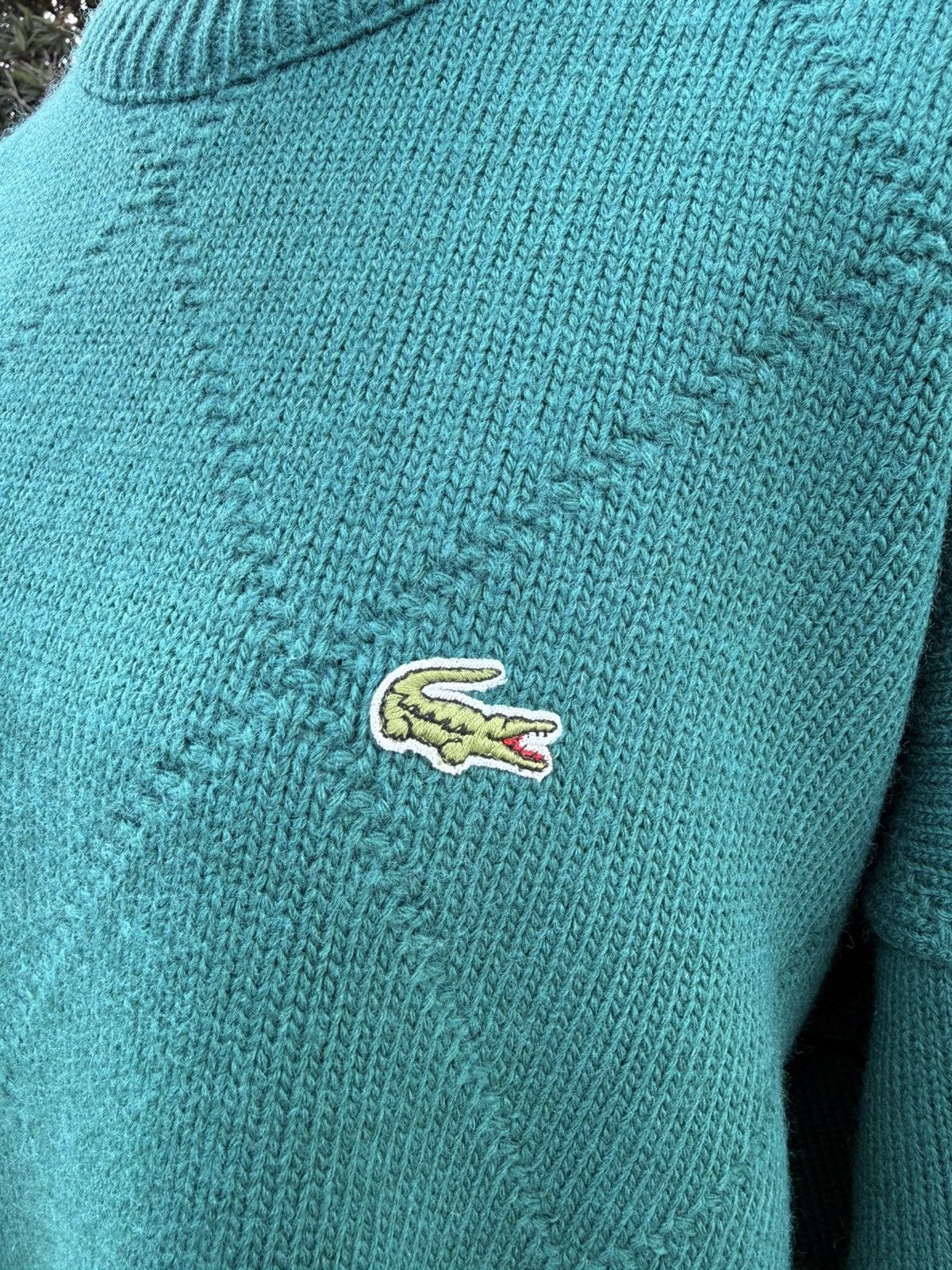 Lacoste Lacoste Oversized Wool Sweater - Made in France Size L / US 10 / IT 46 - 9 Thumbnail
