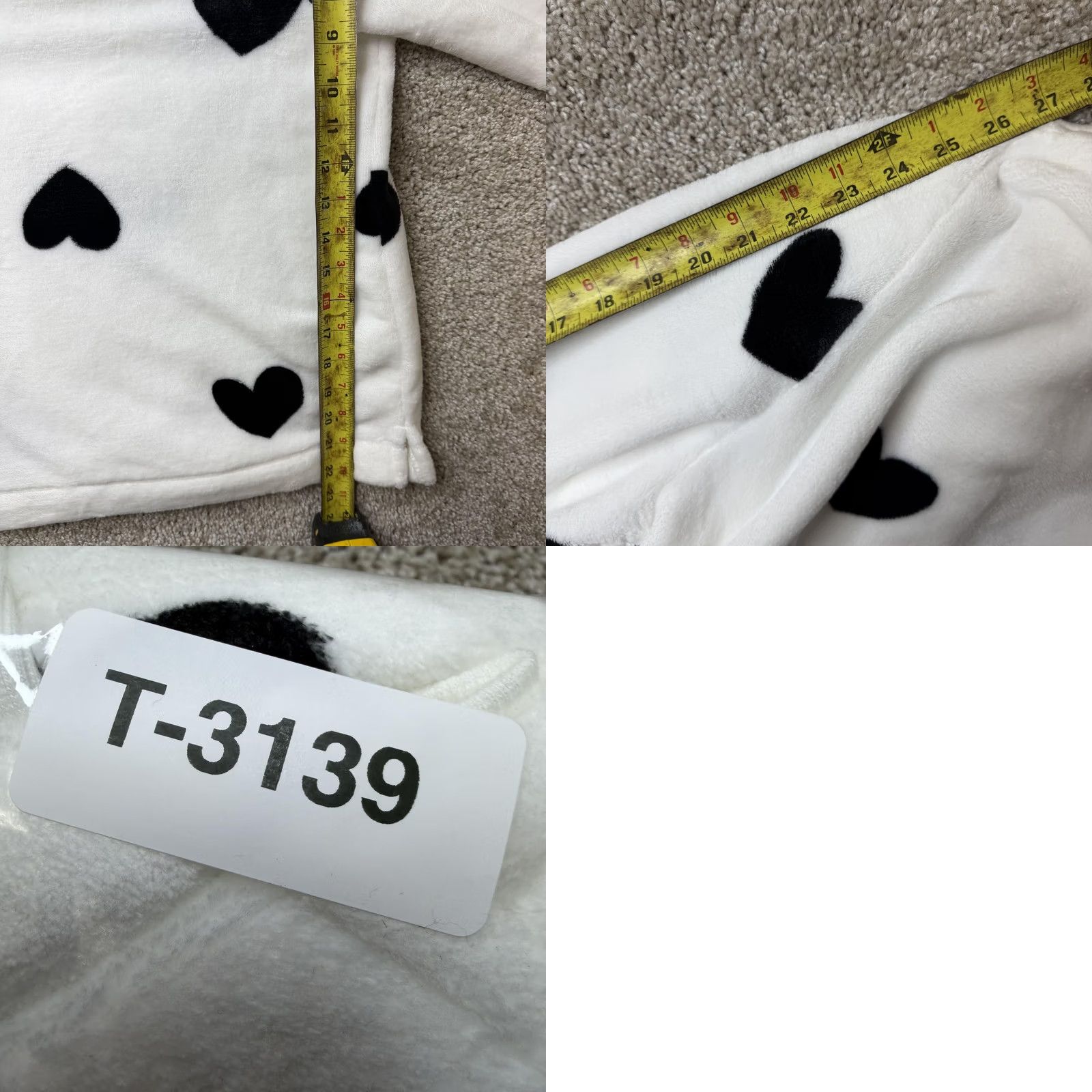 Loft LOFT Sweater Womens Medium White Crew Neck Fleece Heart Print Pullover Size M / US 6-8 / IT 42-44 - 8 Thumbnail