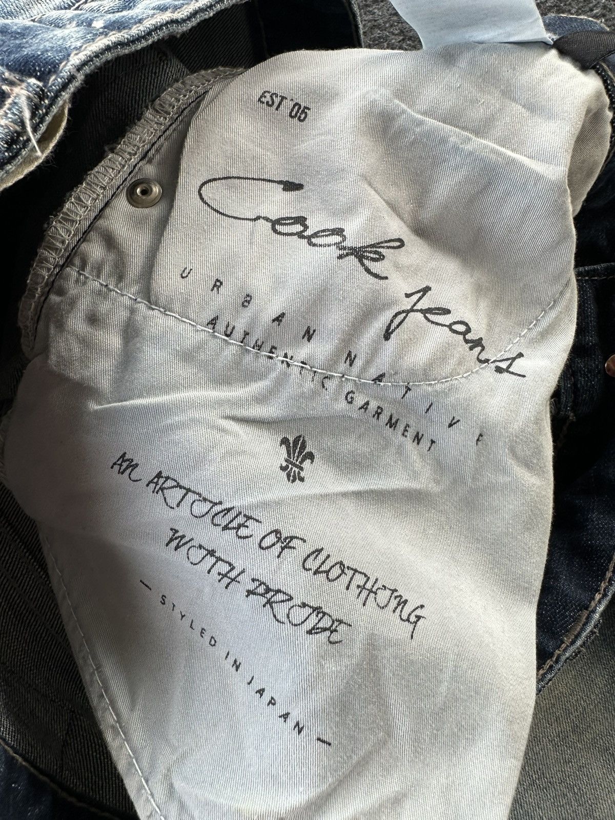 If Six Was Nine Cook Jeans Urban Native Slim Denim 34x31 D89 Size US 34 / EU 50 - 15 Thumbnail