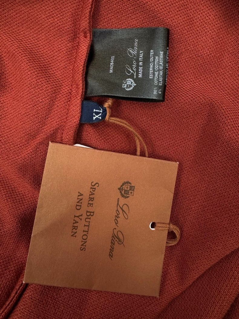 Loro Piana LORO PIANA Polo collar classic T-shirt Size US XL / EU 56 / 4 - 6 Thumbnail